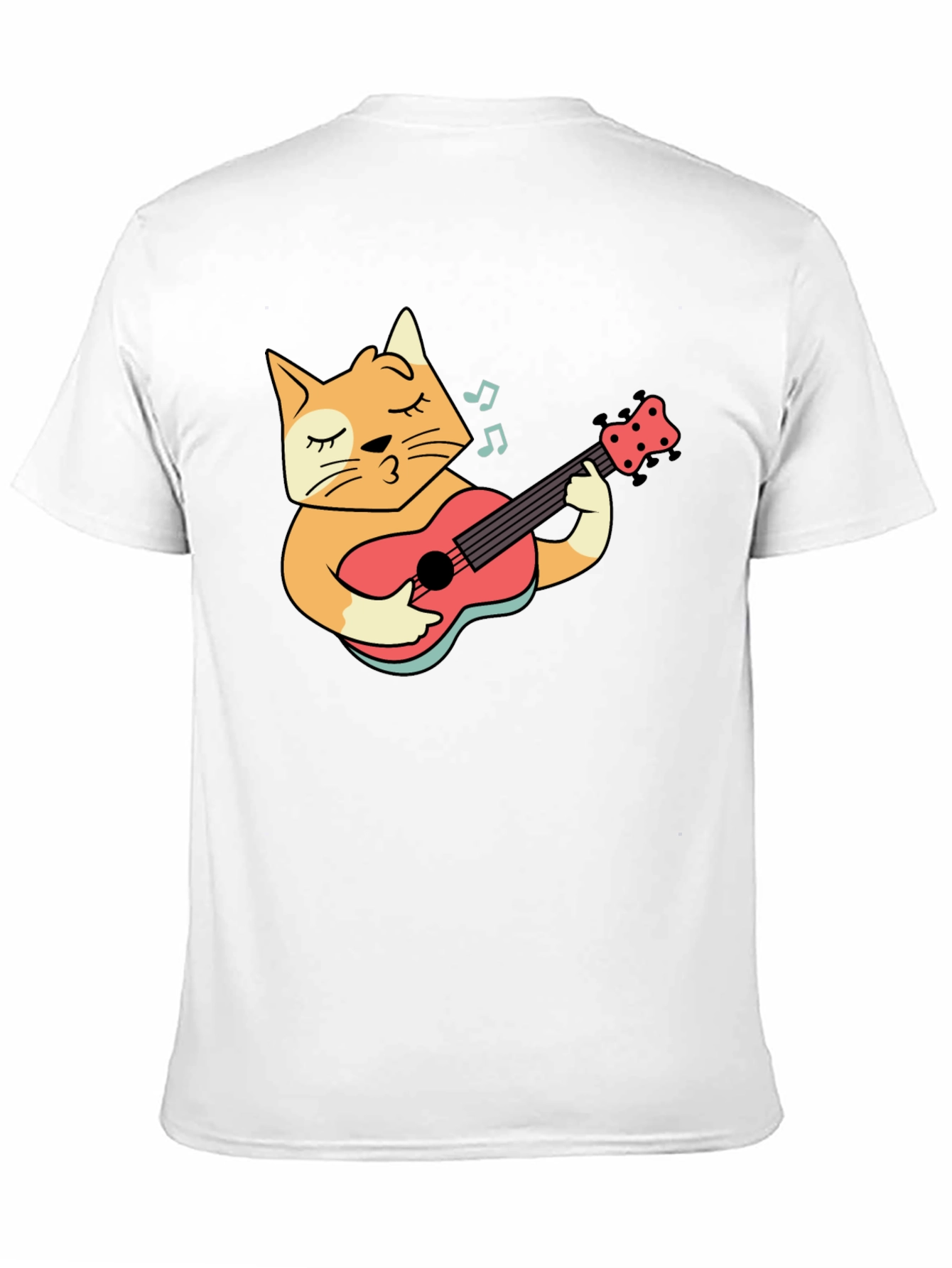 Cool Cat Guitarist Black T-Shirt