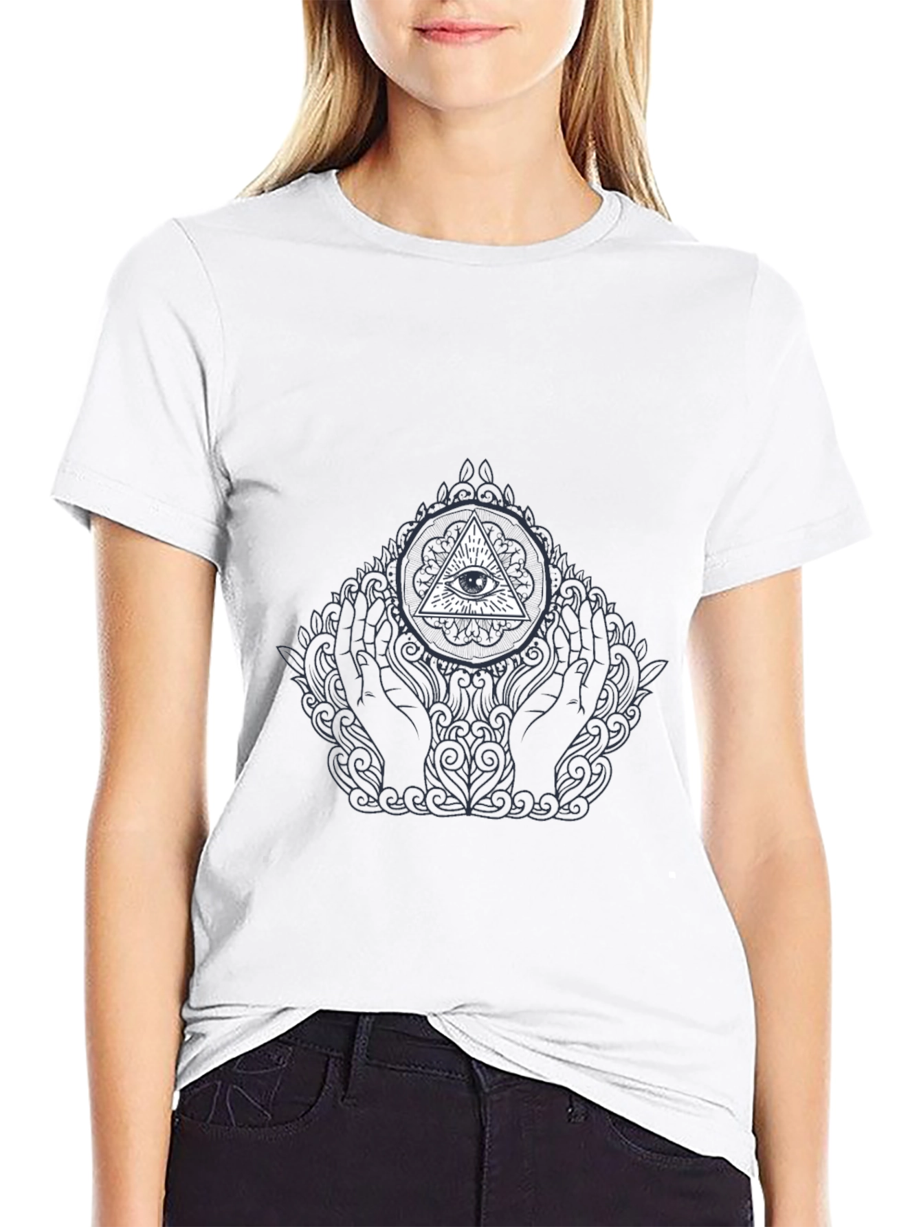 All Seeing Eye Graphic Tee - Black