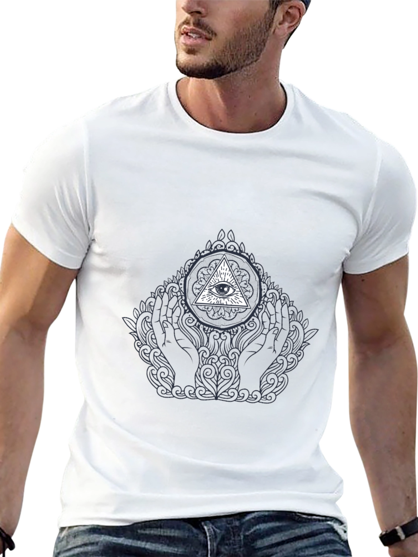All Seeing Eye Graphic Tee - Black