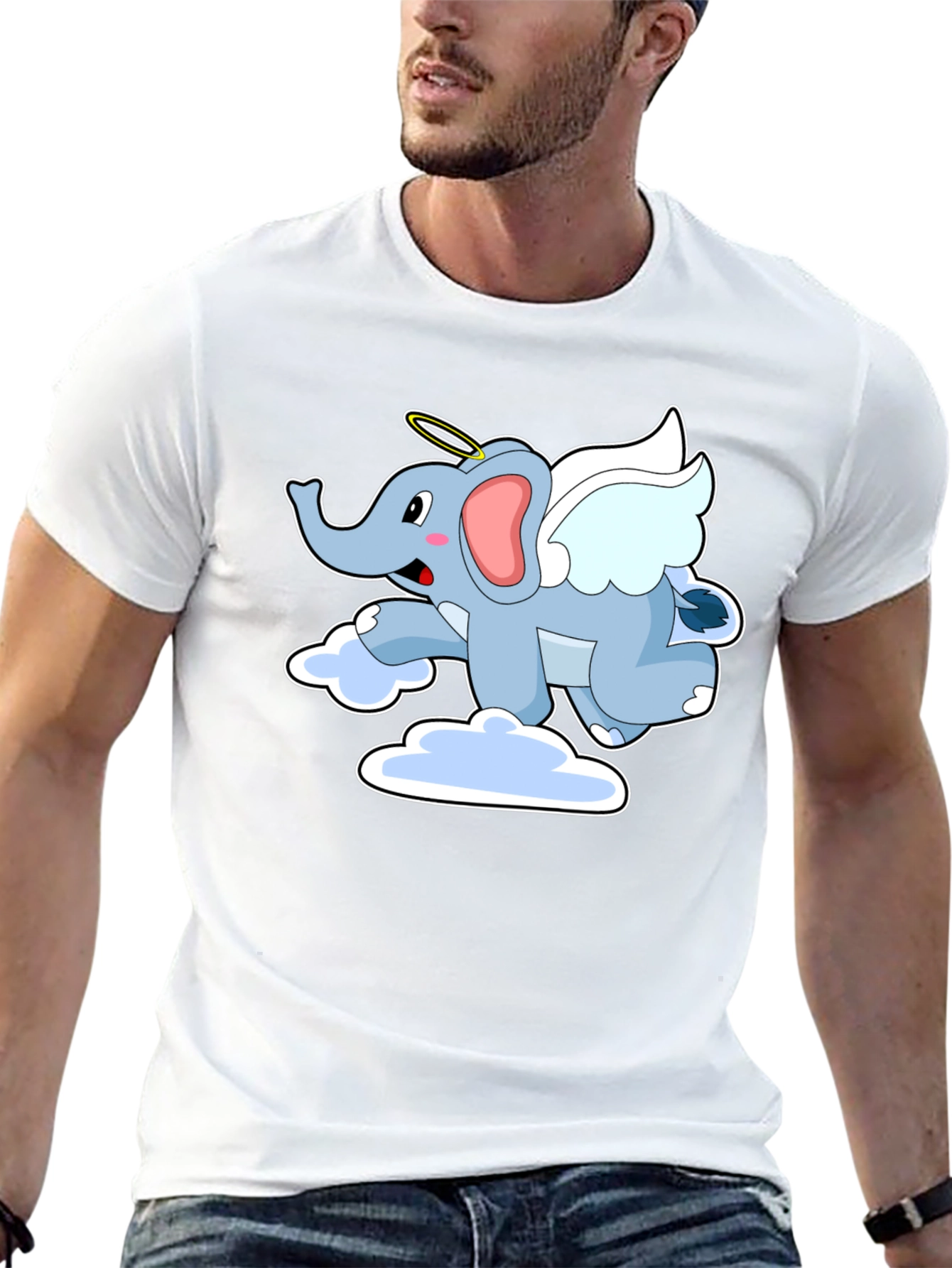 Angel Elephant Graphic Tee