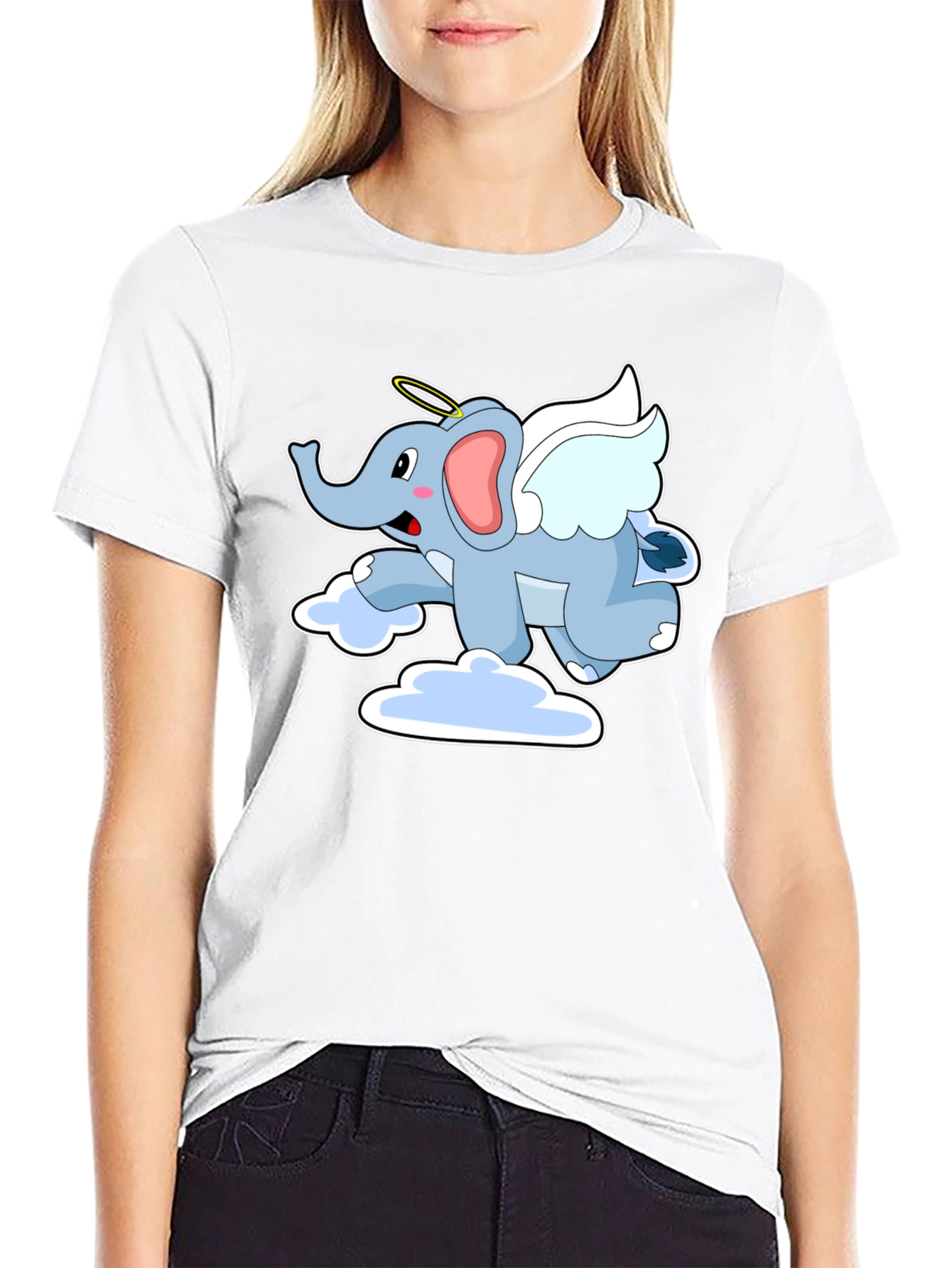 Angel Elephant Graphic Tee