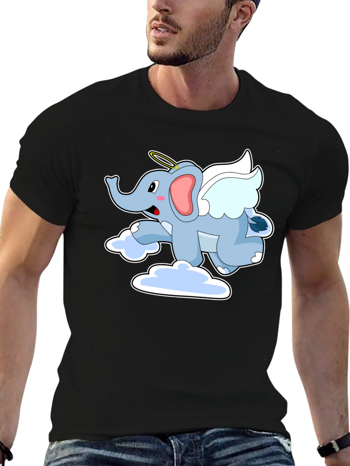 Angel Elephant Graphic Tee