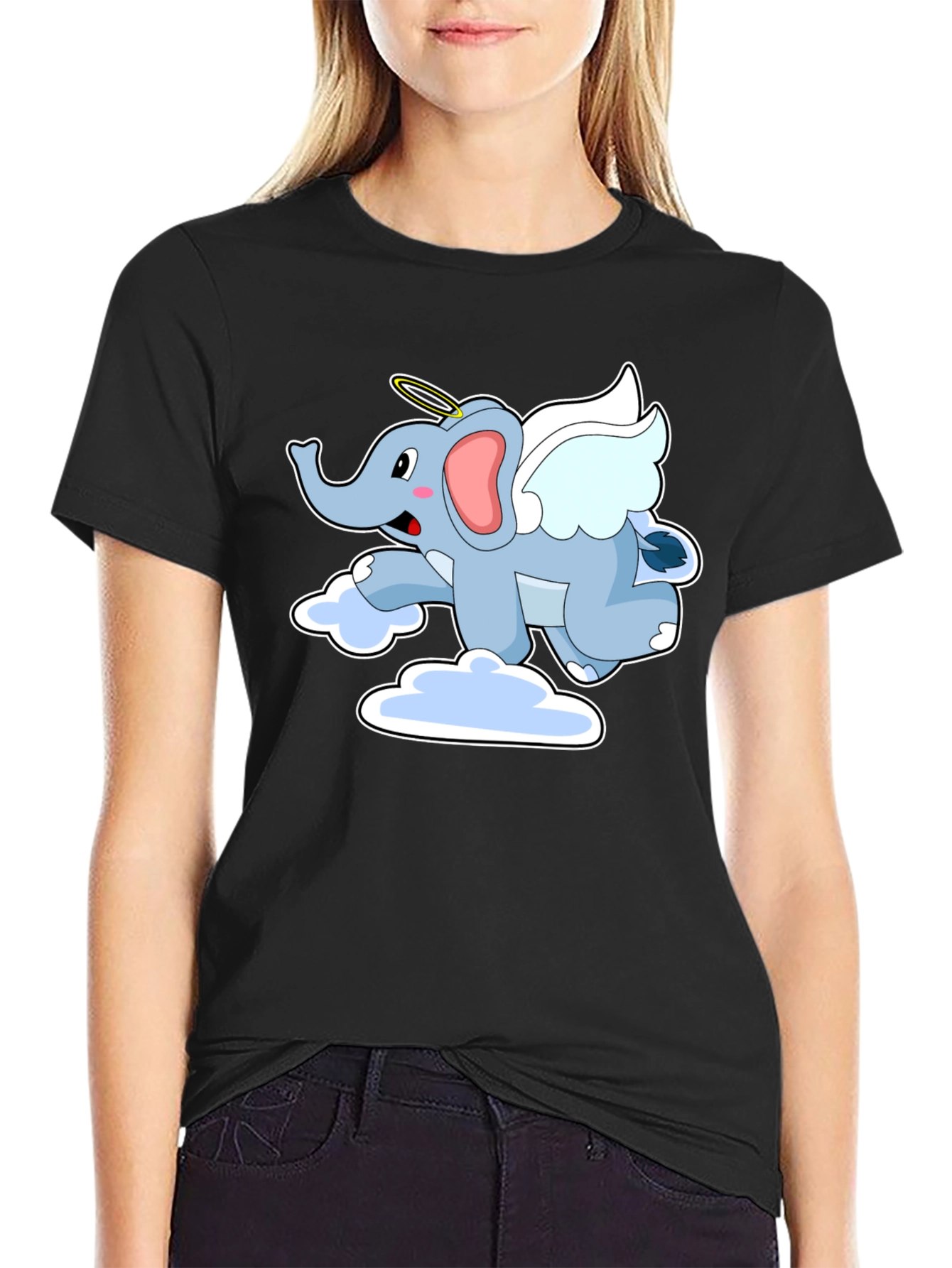 Angel Elephant Graphic Tee