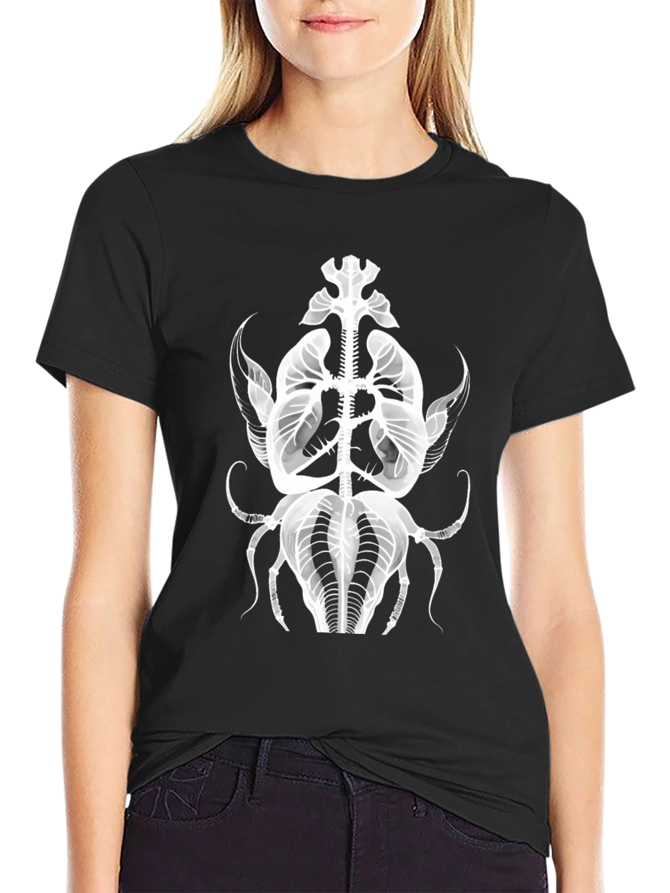 Abstract Anatomy Black T-Shirt