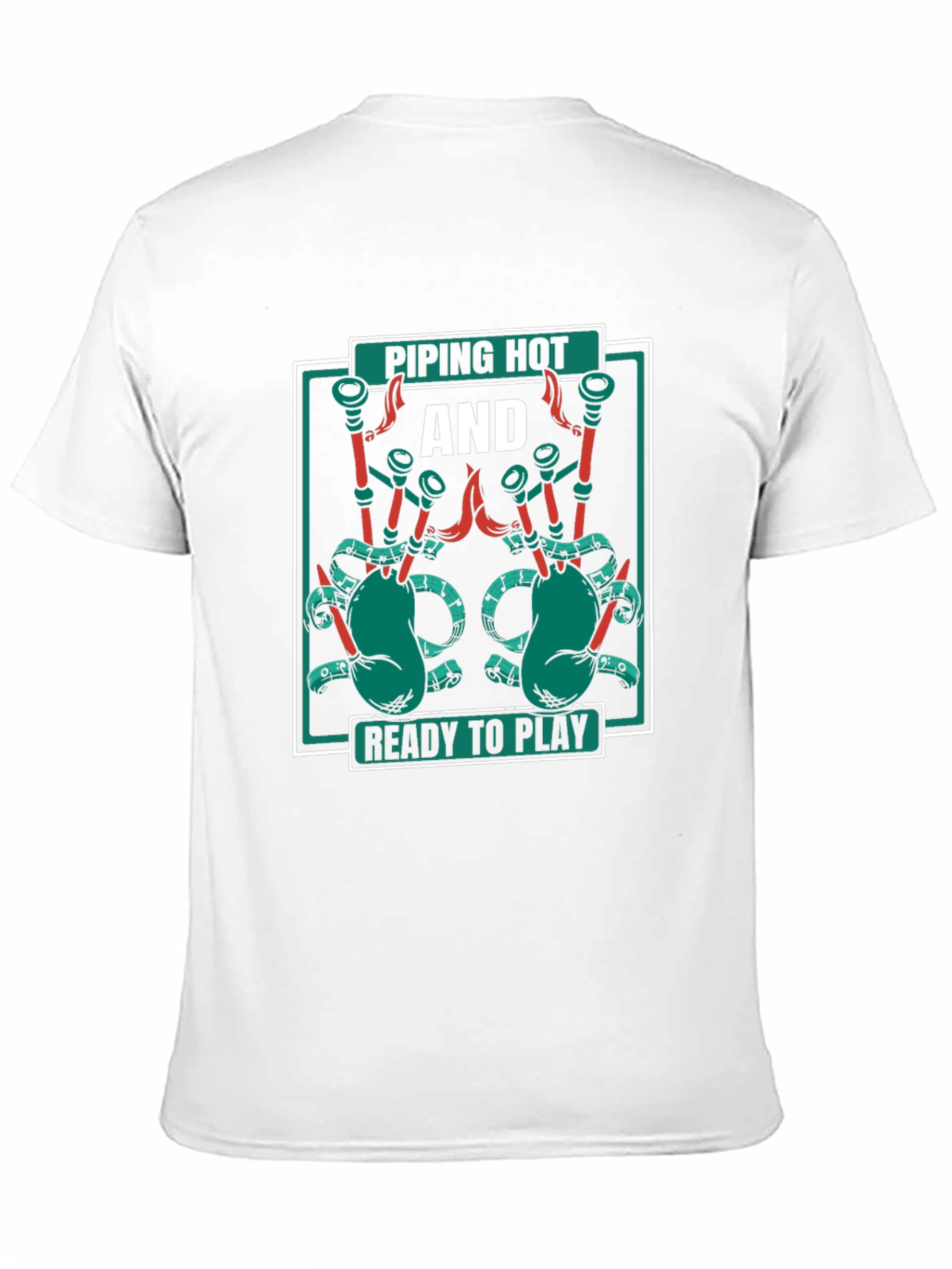 Piping Hot Bagpipe Graphic T-Shirt