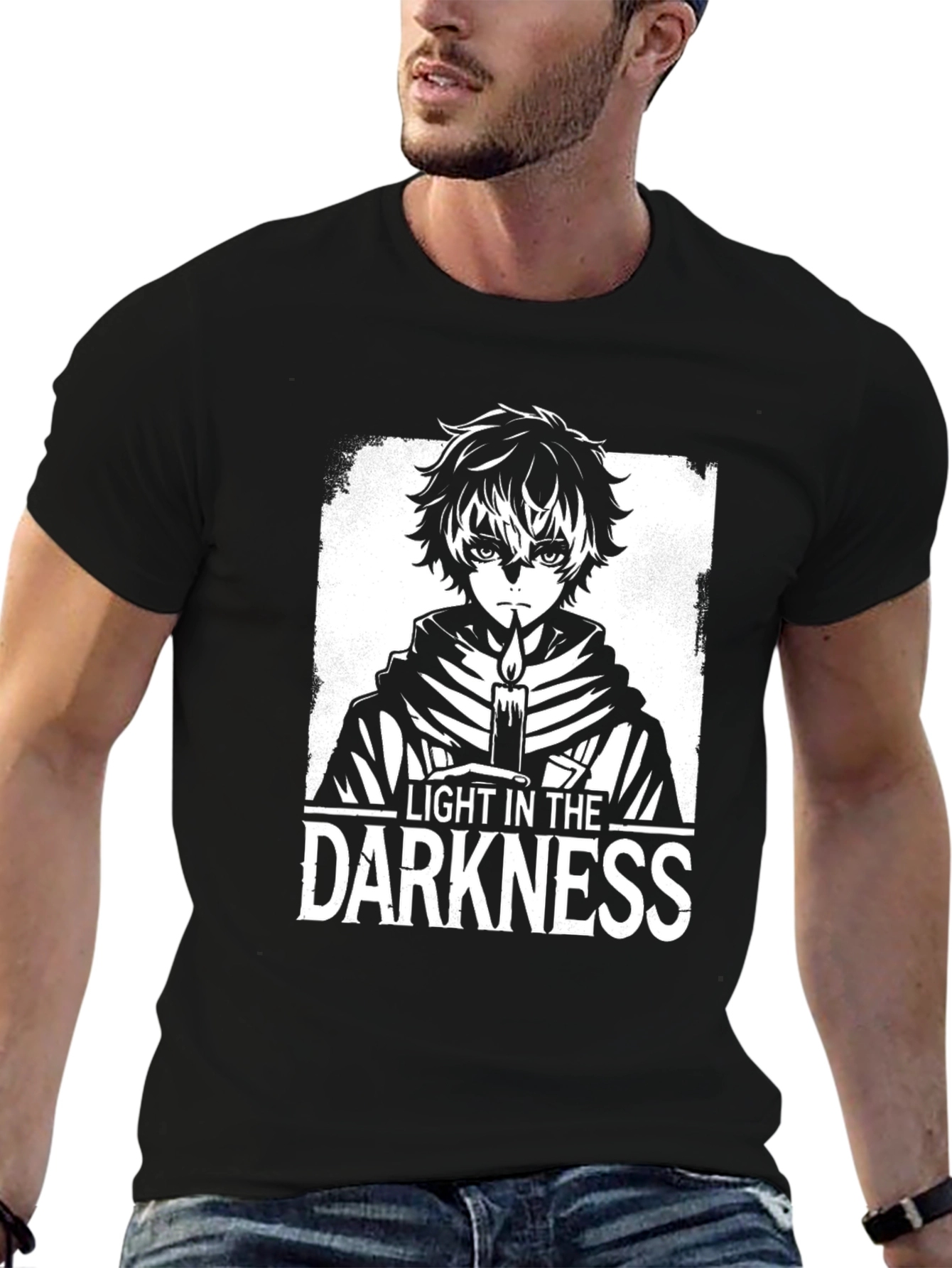 Light in the Darkness Graphic Tee - Black T-Shirt