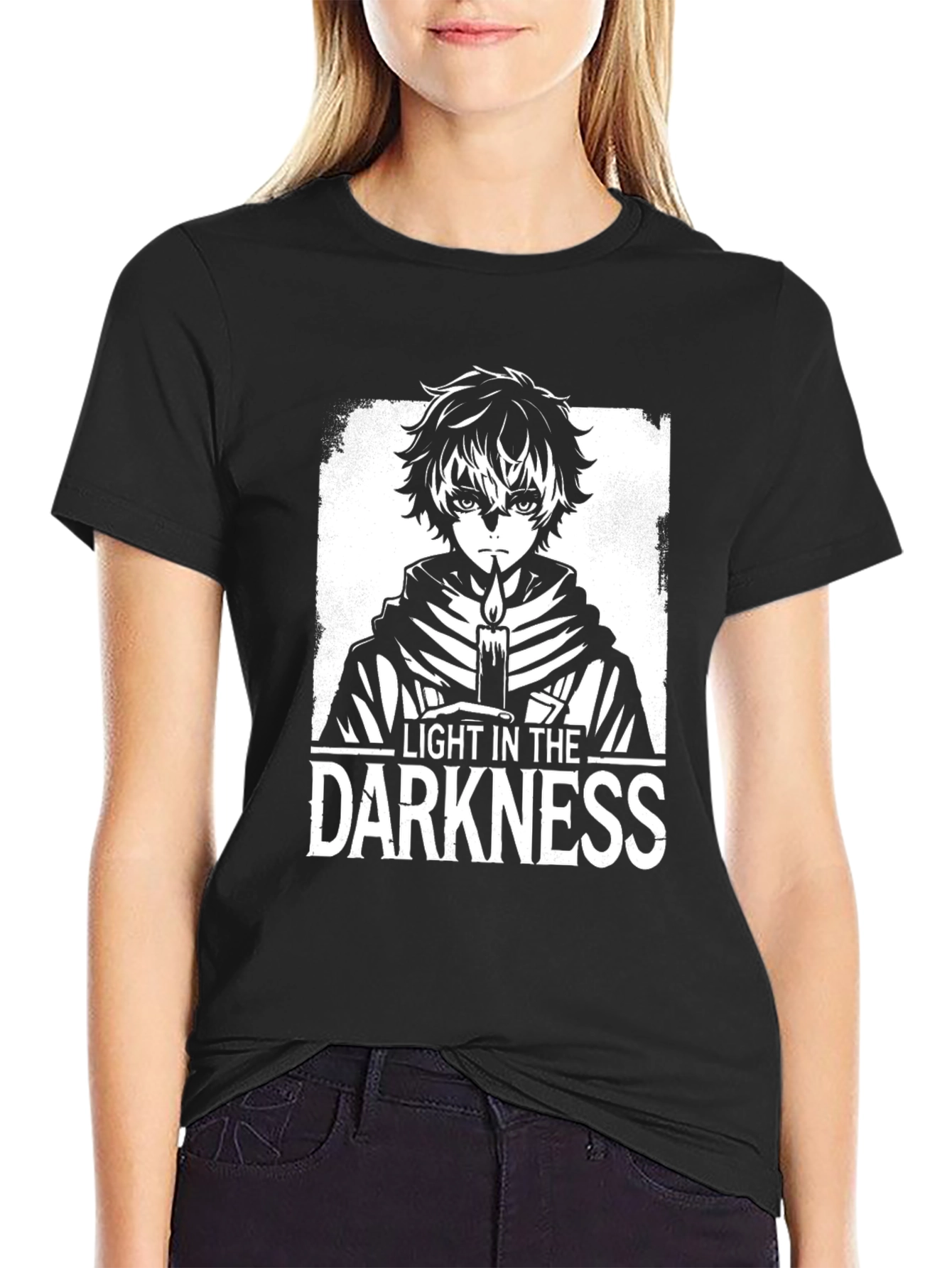 Light in the Darkness Graphic Tee - Black T-Shirt