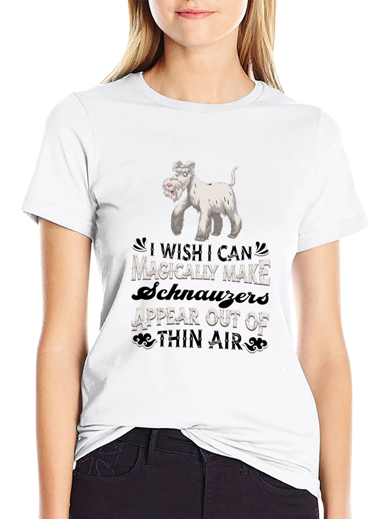 Magically Make Schnauzers Appear Black T-Shirt