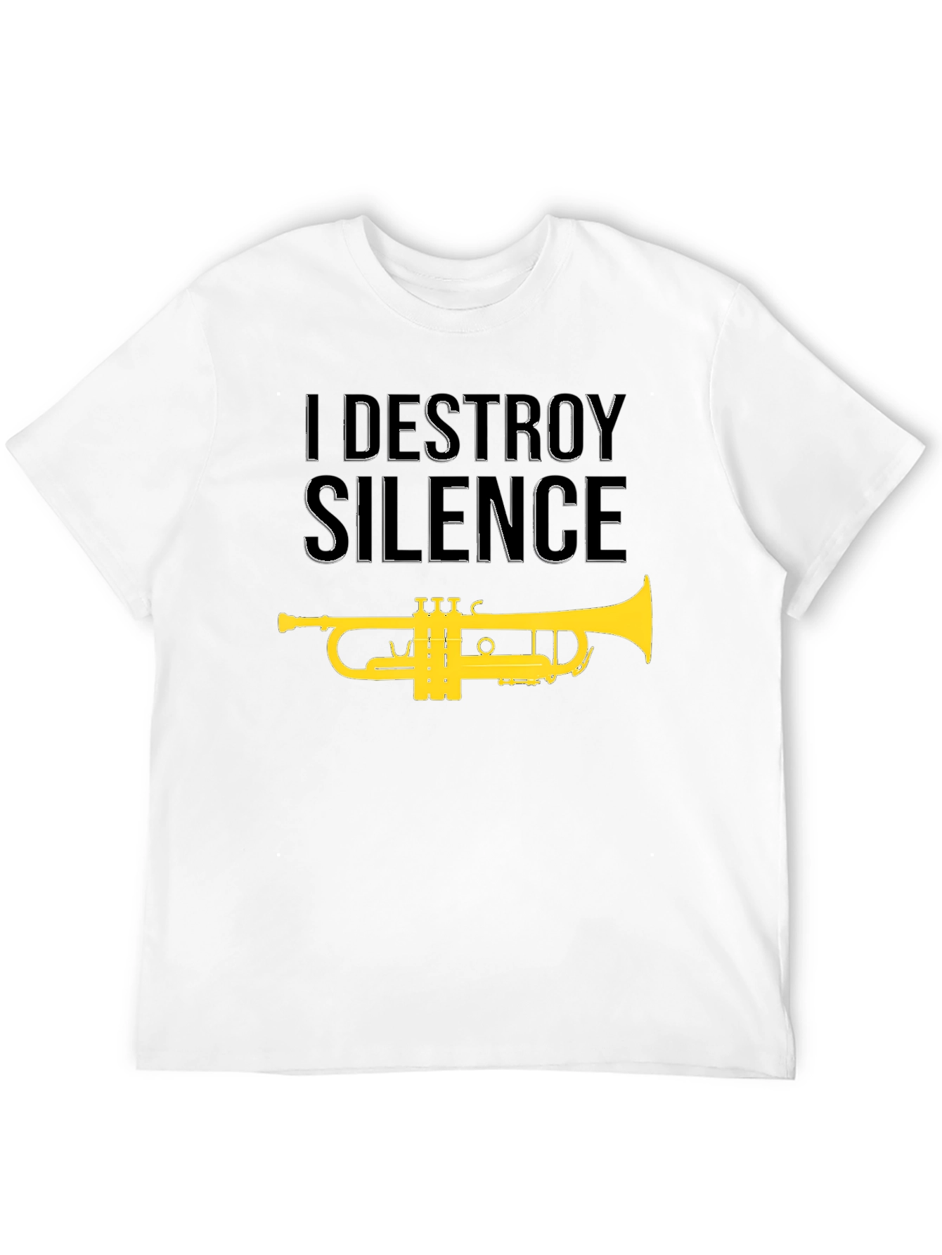 I Destroy Silence Trumpet Graphic T-Shirt