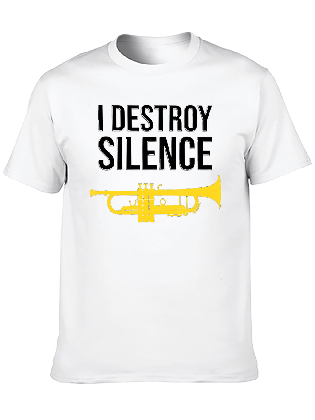 I Destroy Silence Trumpet Graphic T-Shirt
