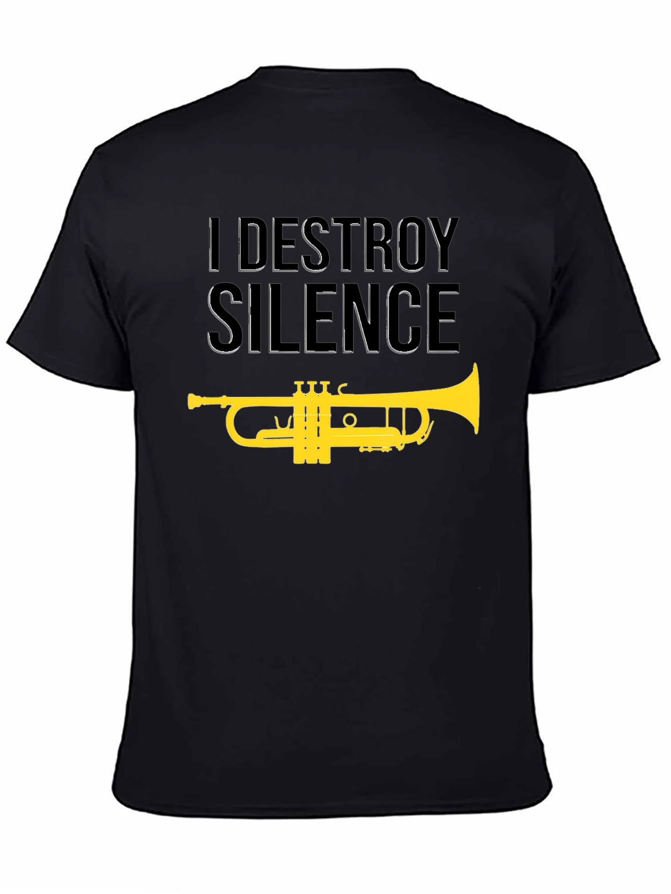 I Destroy Silence Trumpet Graphic T-Shirt