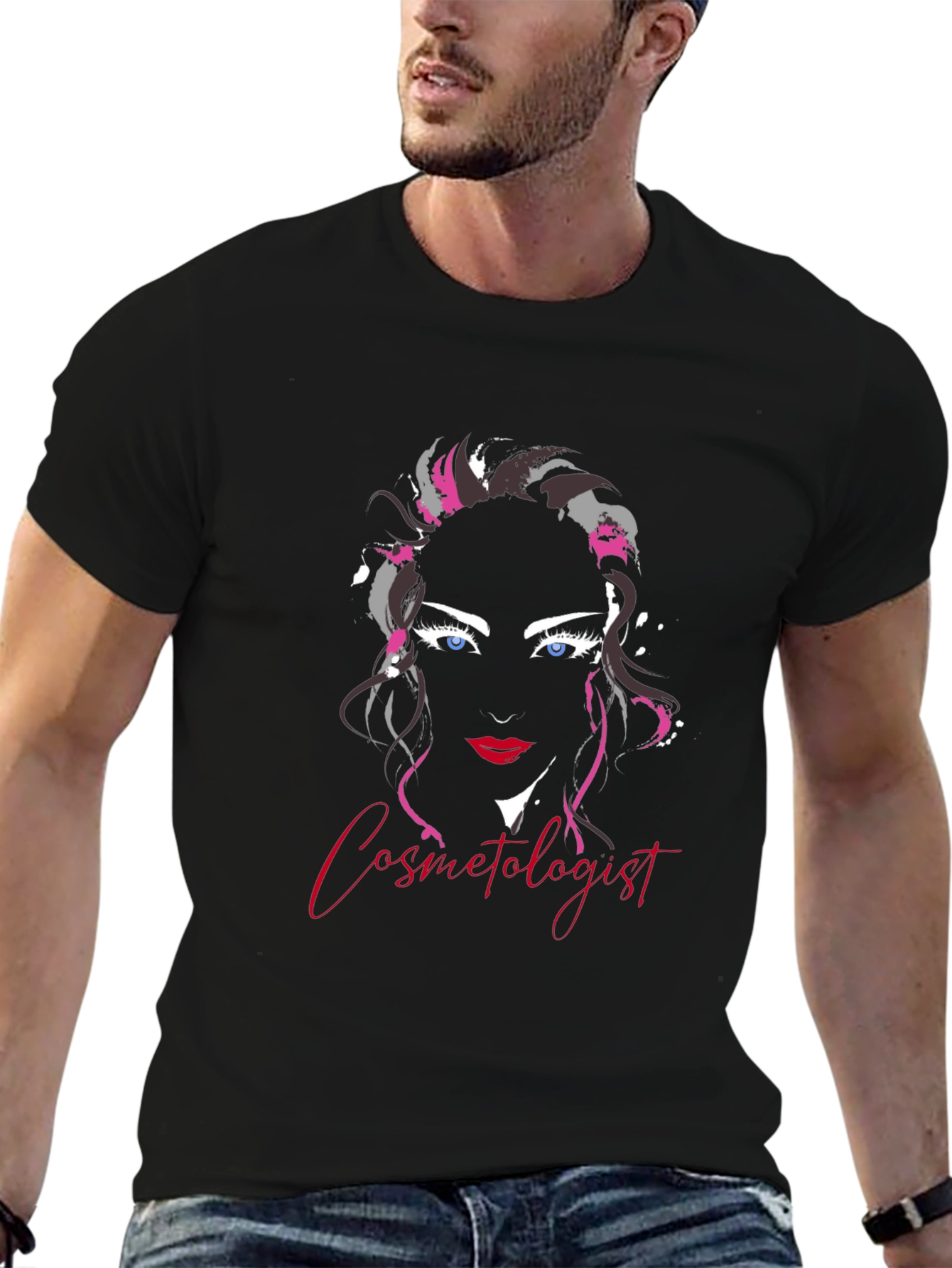 Cosmetologist Graphic Tee - Unisex Black T-Shirt