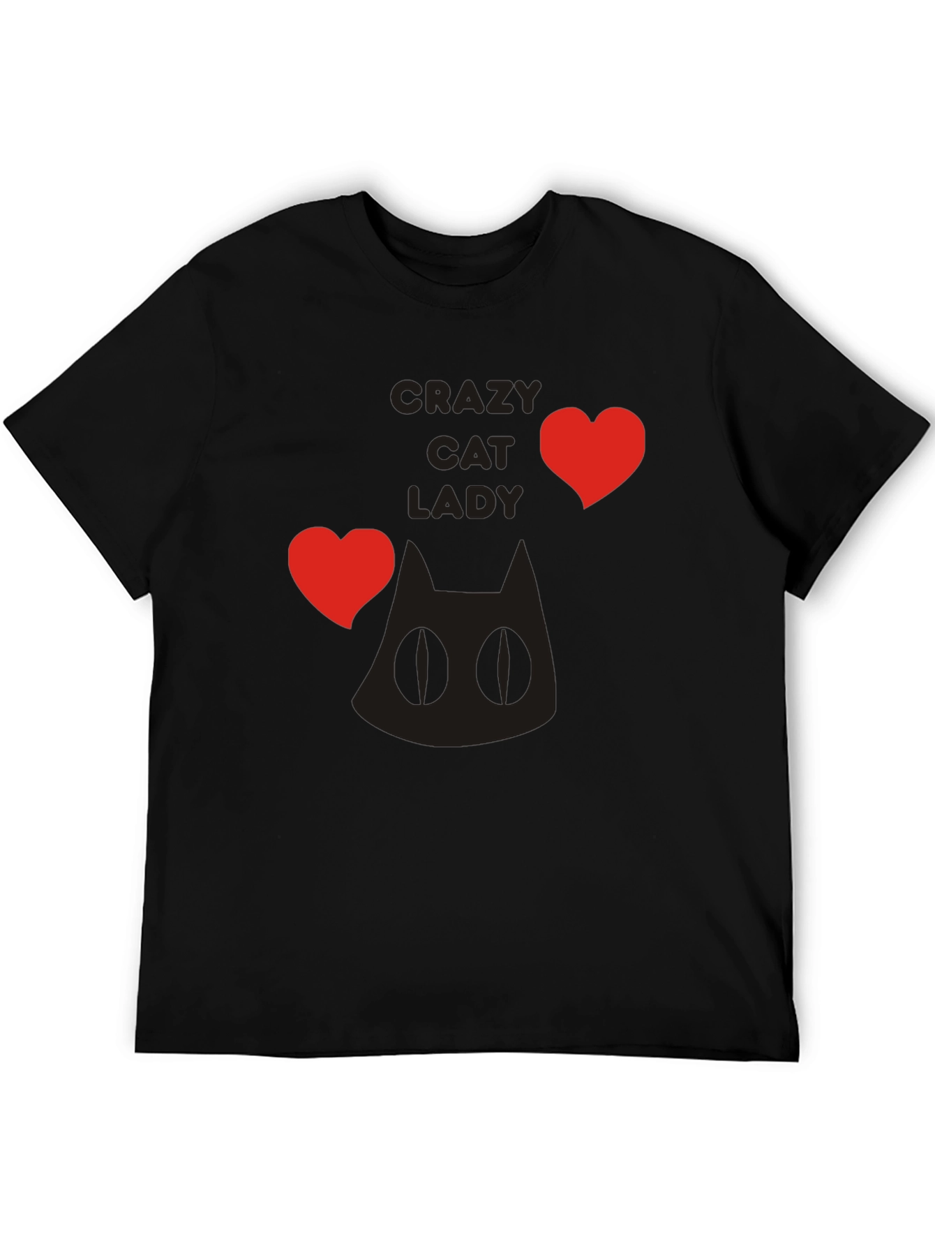 Crazy Cat Lady T-Shirt - Black Novelty Tee
