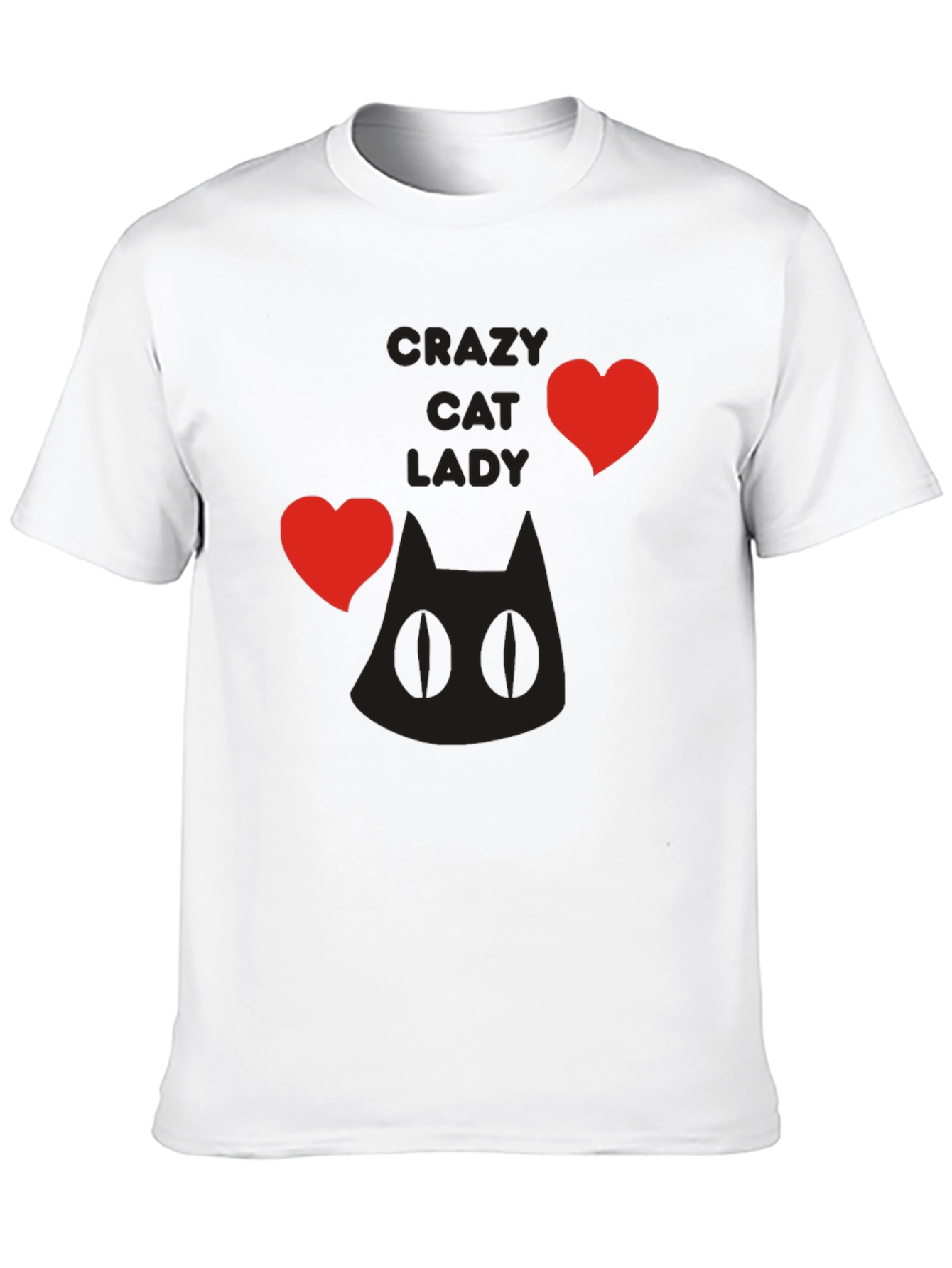 Crazy Cat Lady T-Shirt - Black Novelty Tee