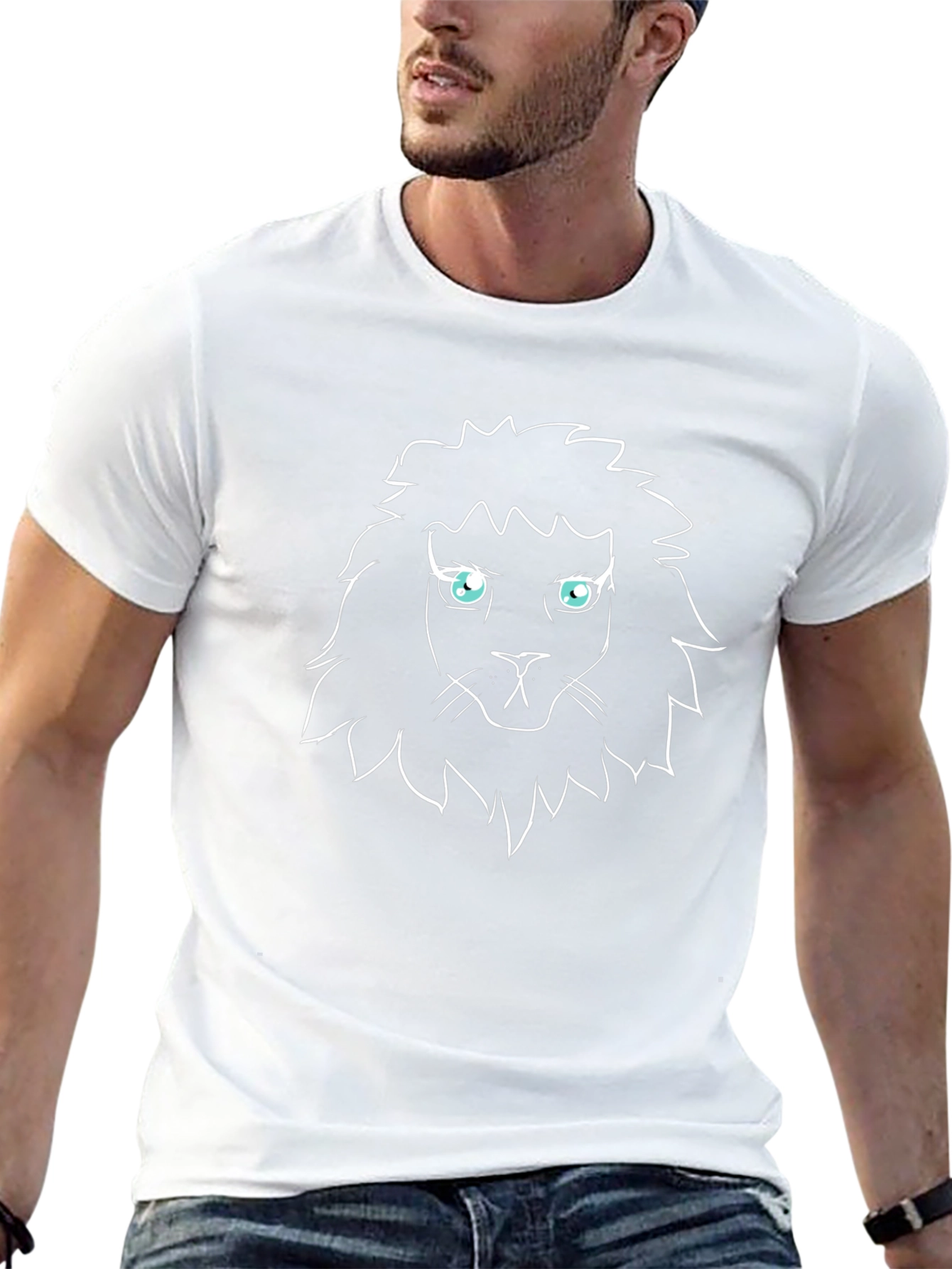 Lion Graphic Black Tee - Mens