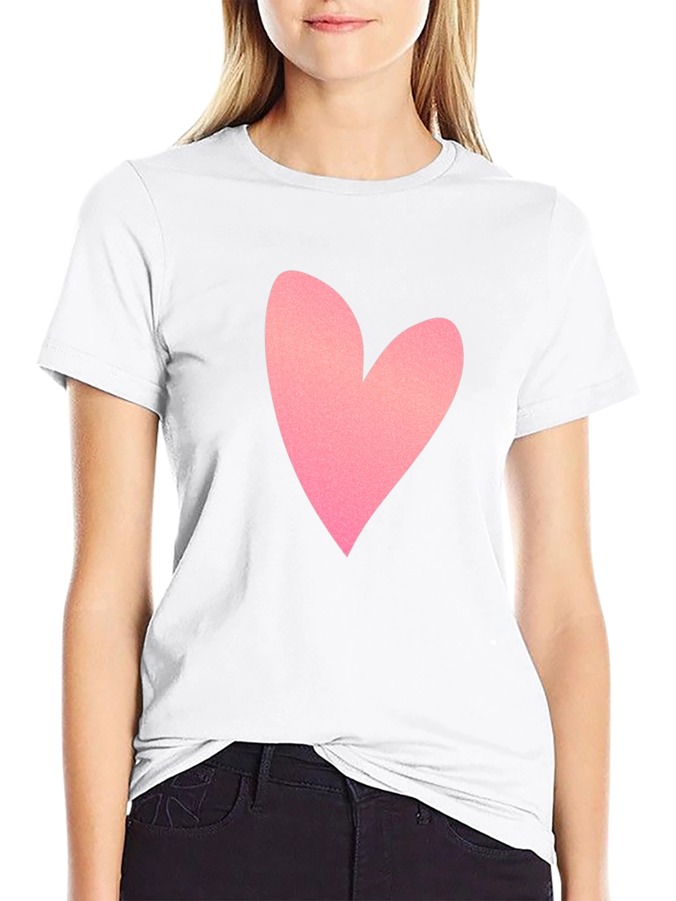 Heart Graphic Tee - Classic Black T-Shirt