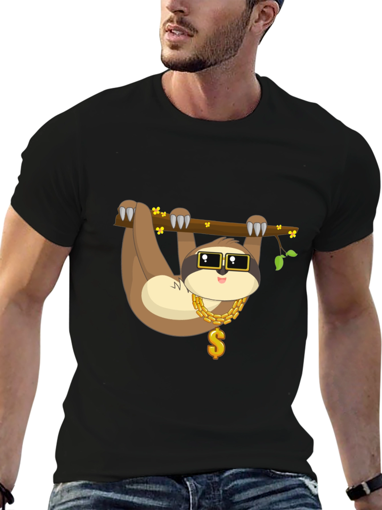 Sloth Bling T-Shirt - Cool & Casual