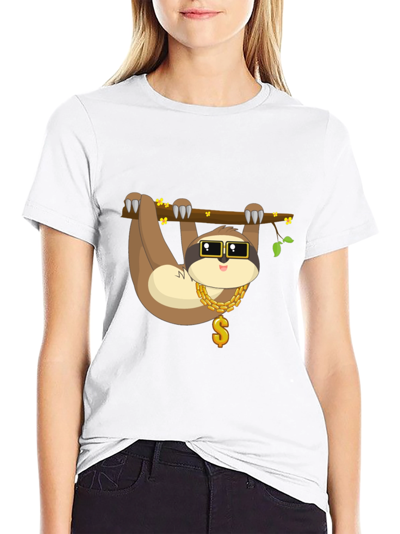 Sloth Bling T-Shirt - Cool & Casual