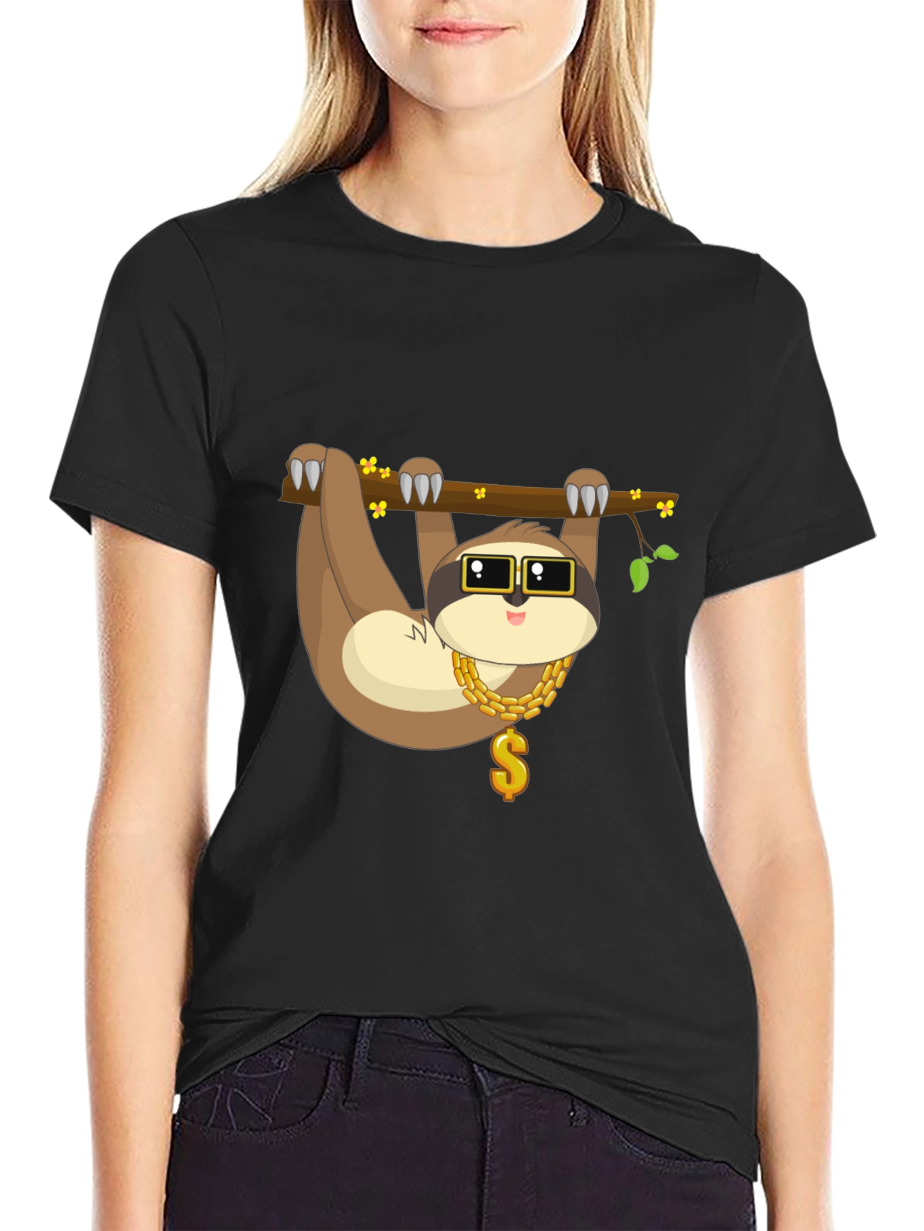 Sloth Bling T-Shirt - Cool & Casual