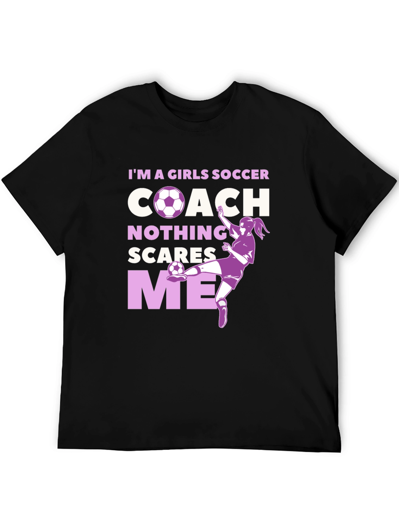 Girls Soccer Coach Graphic T-Shirt