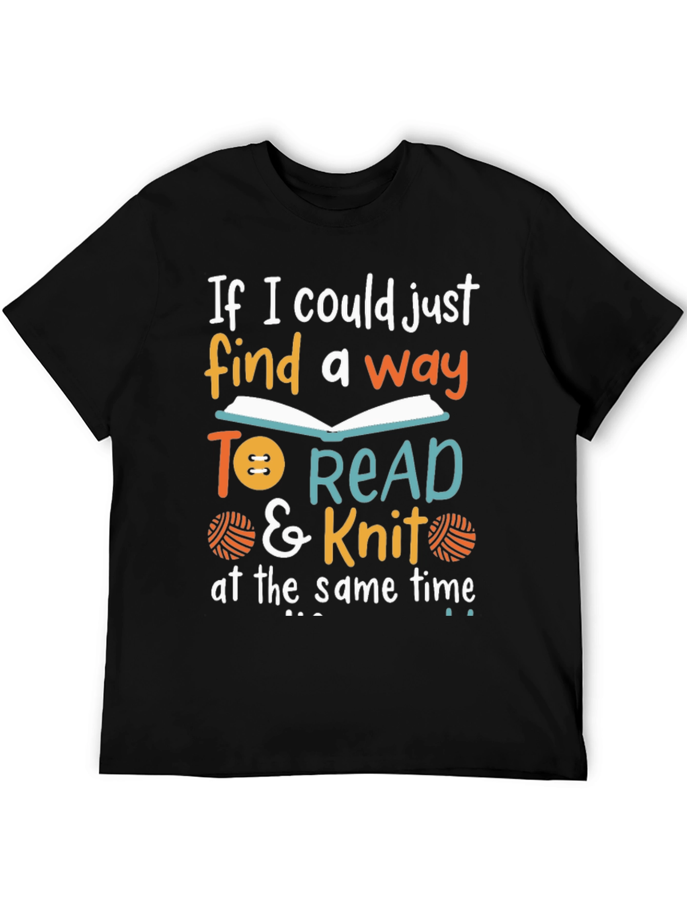 Read & Knit T-Shirt: Book Lover Knitter Gift