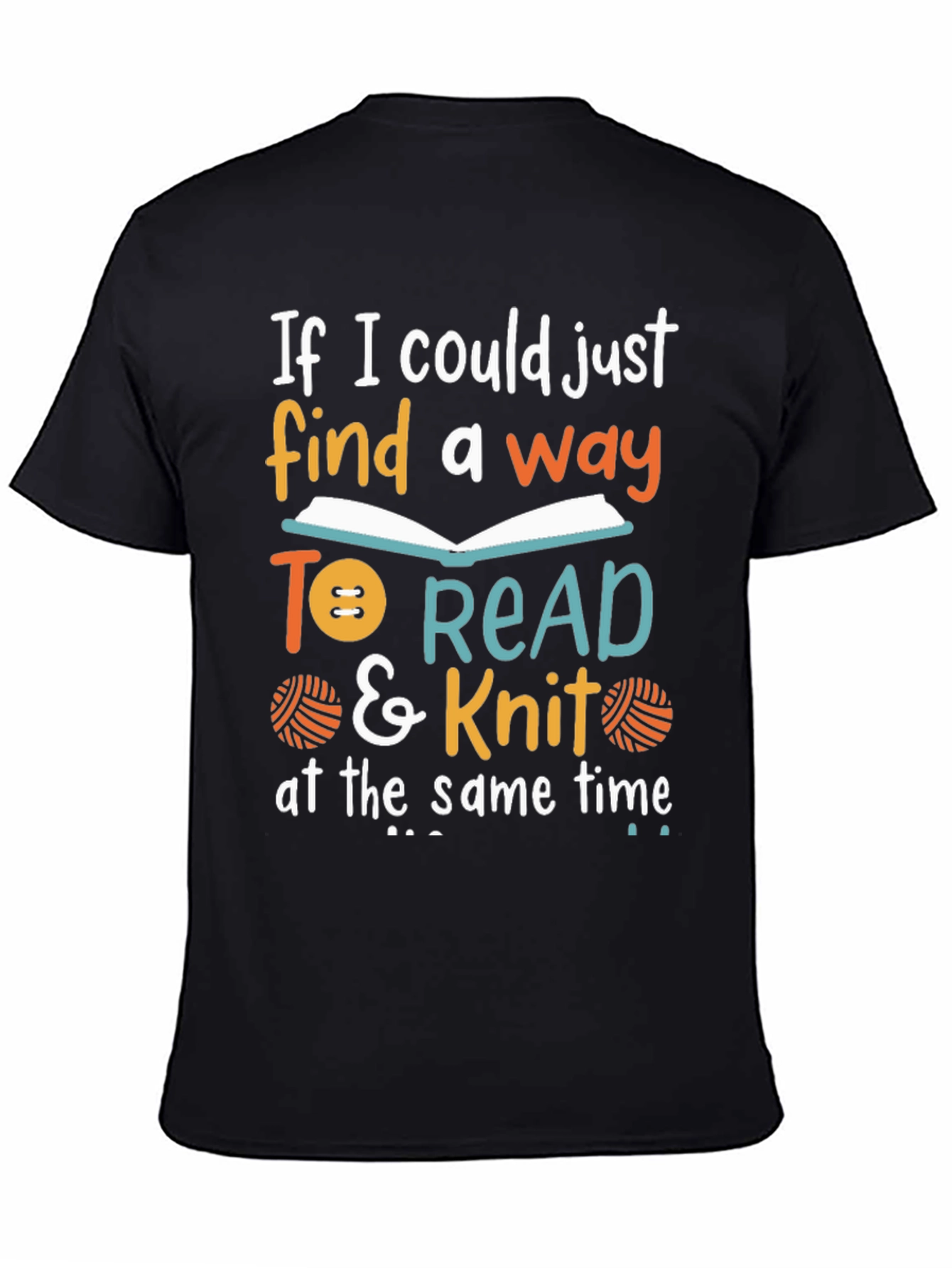 Read & Knit T-Shirt: Book Lover Knitter Gift