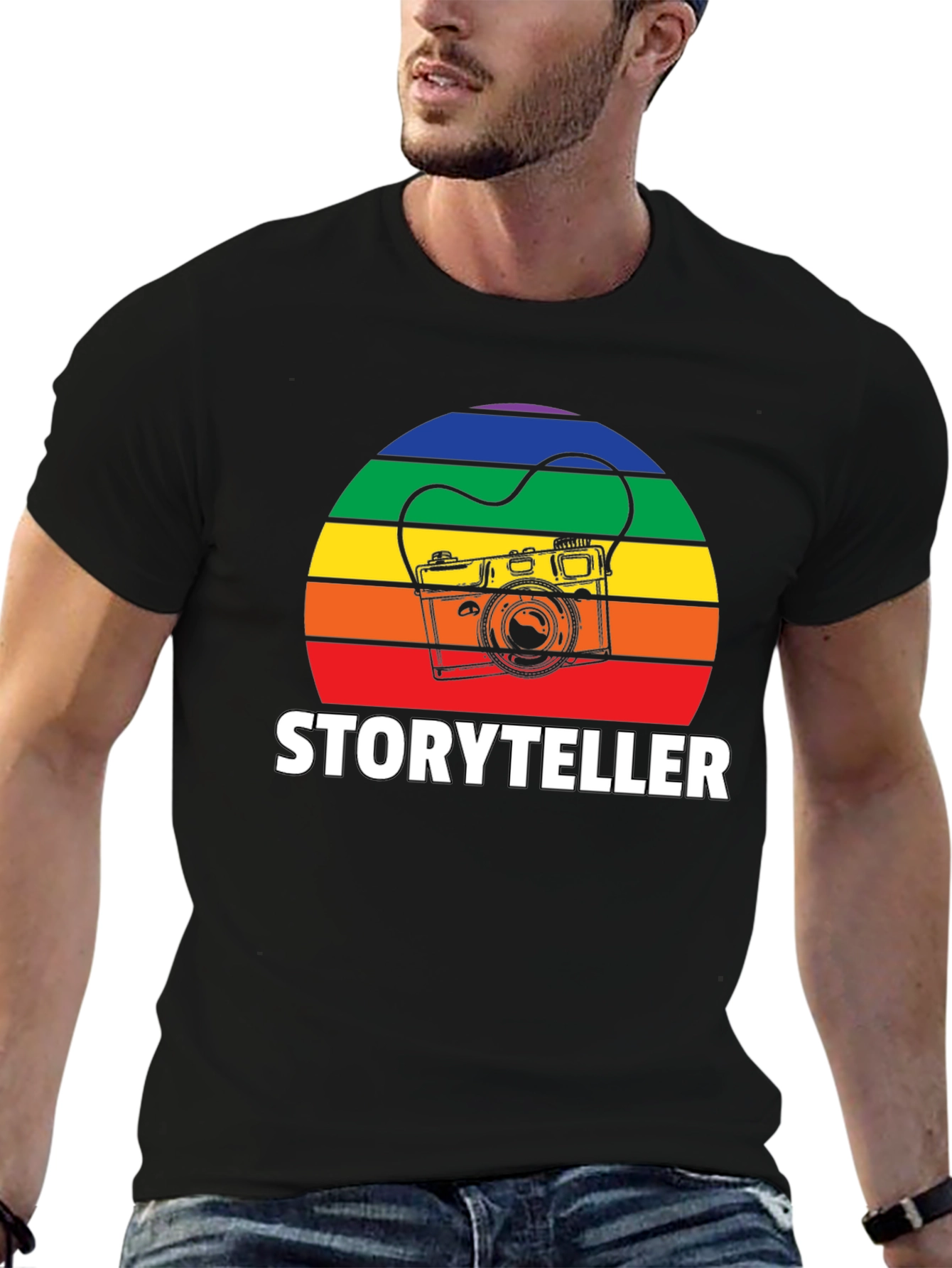 Storyteller Retro Camera Graphic Tee