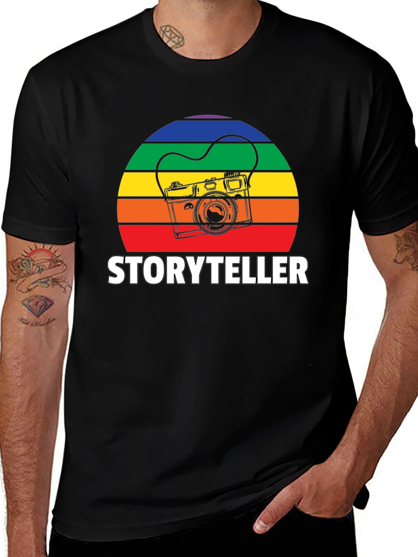 Storyteller Retro Camera Graphic Tee