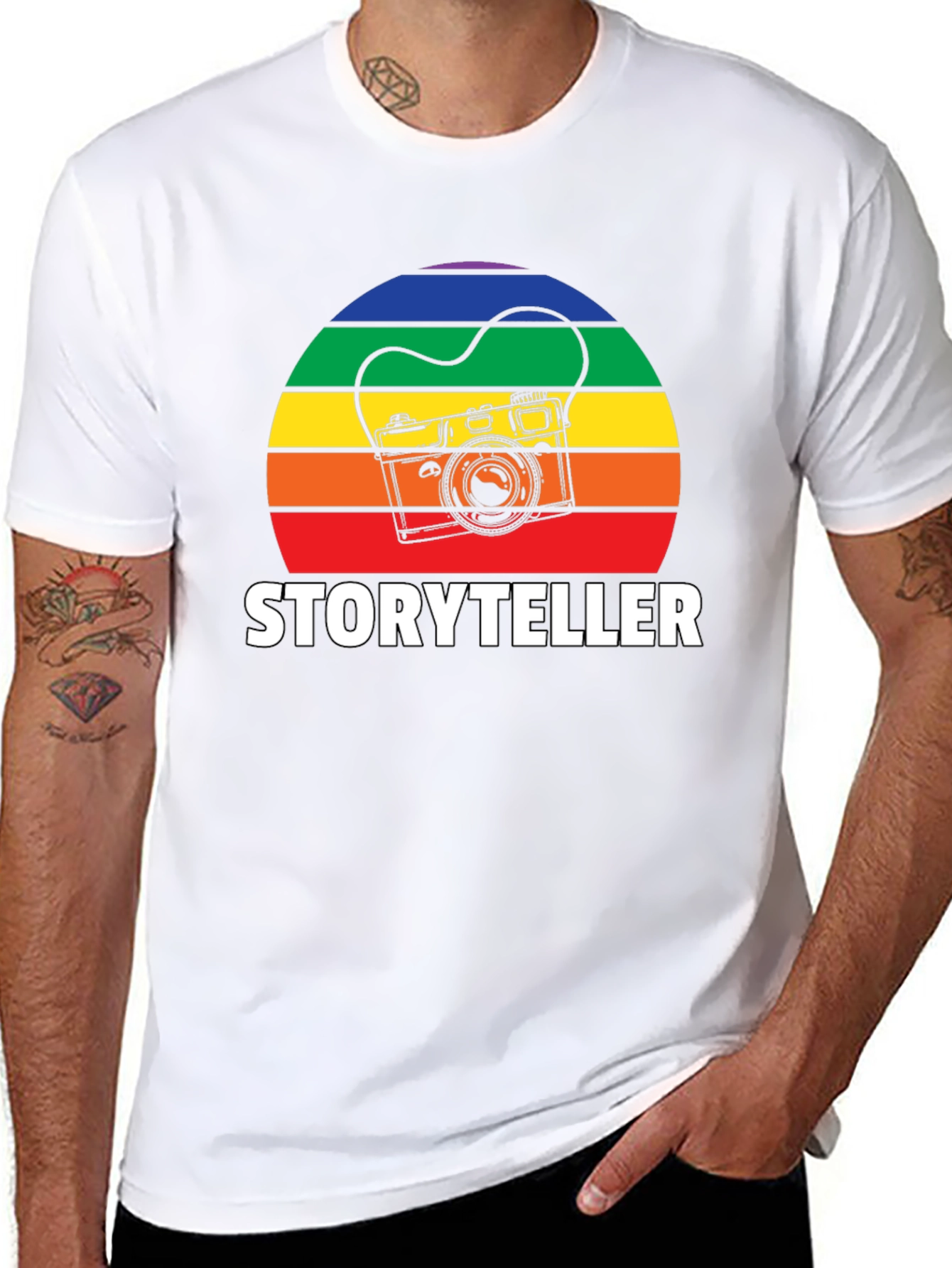 Storyteller Retro Camera Graphic Tee