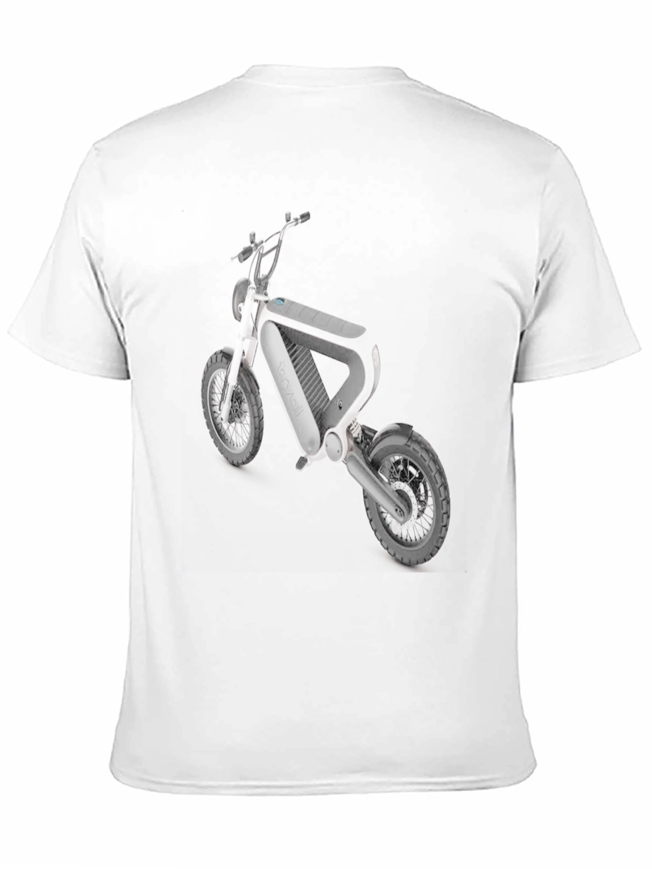 Mens Black Graphic Tee - Electric Motorcycle Design