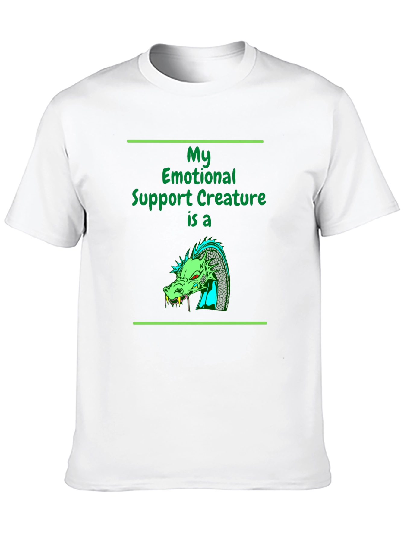 Emotional Support Dragon T-Shirt - Quirky Comfort