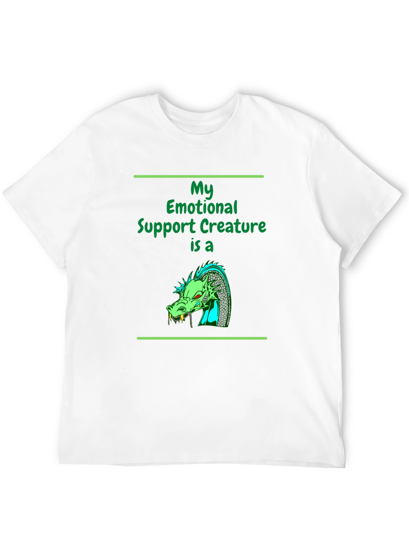 Emotional Support Dragon T-Shirt - Quirky Comfort