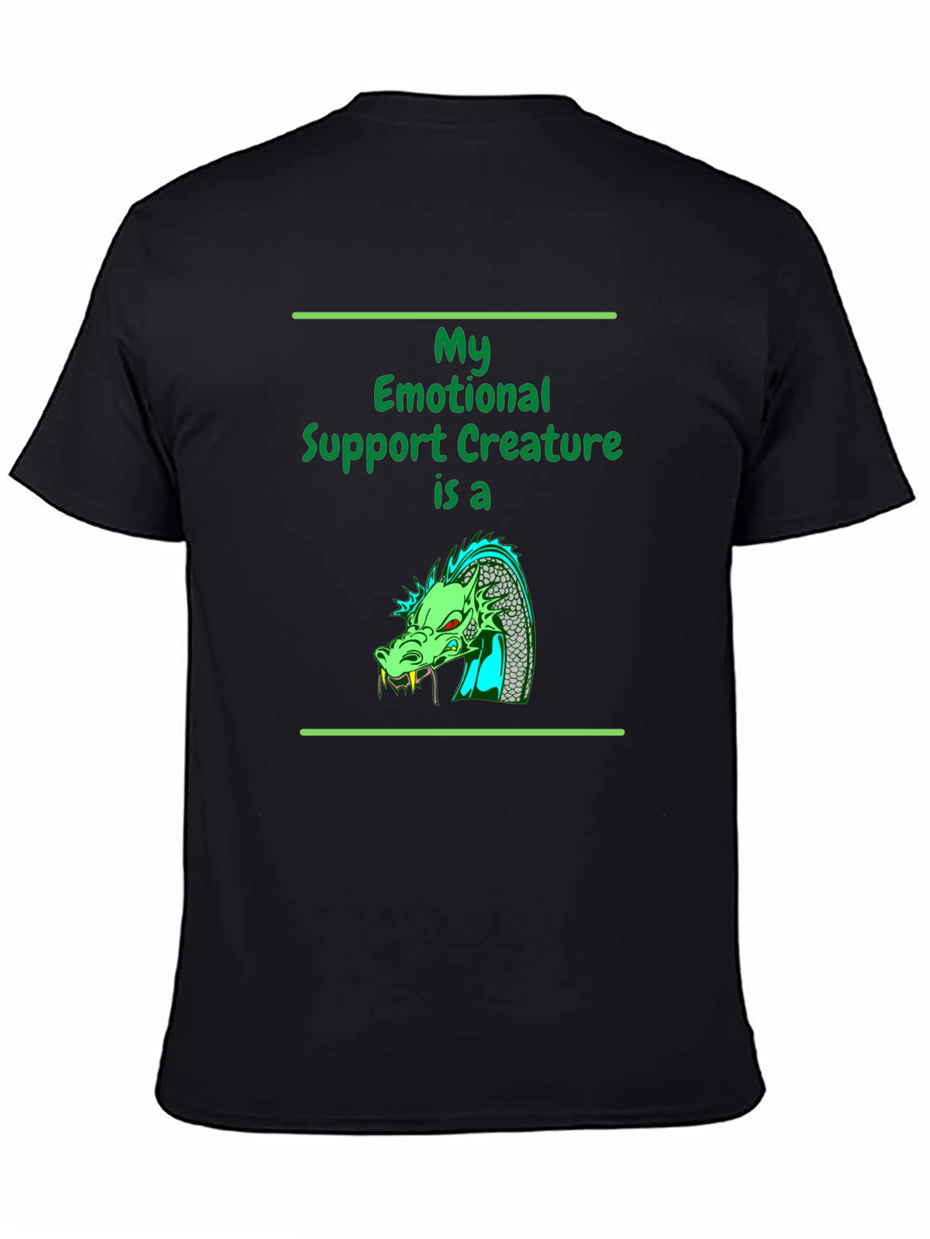 Emotional Support Dragon T-Shirt - Quirky Comfort