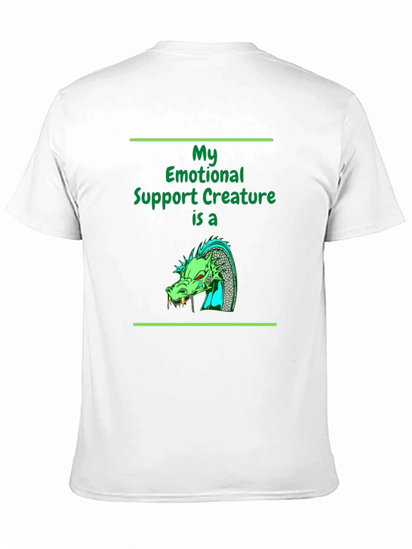 Emotional Support Dragon T-Shirt - Quirky Comfort