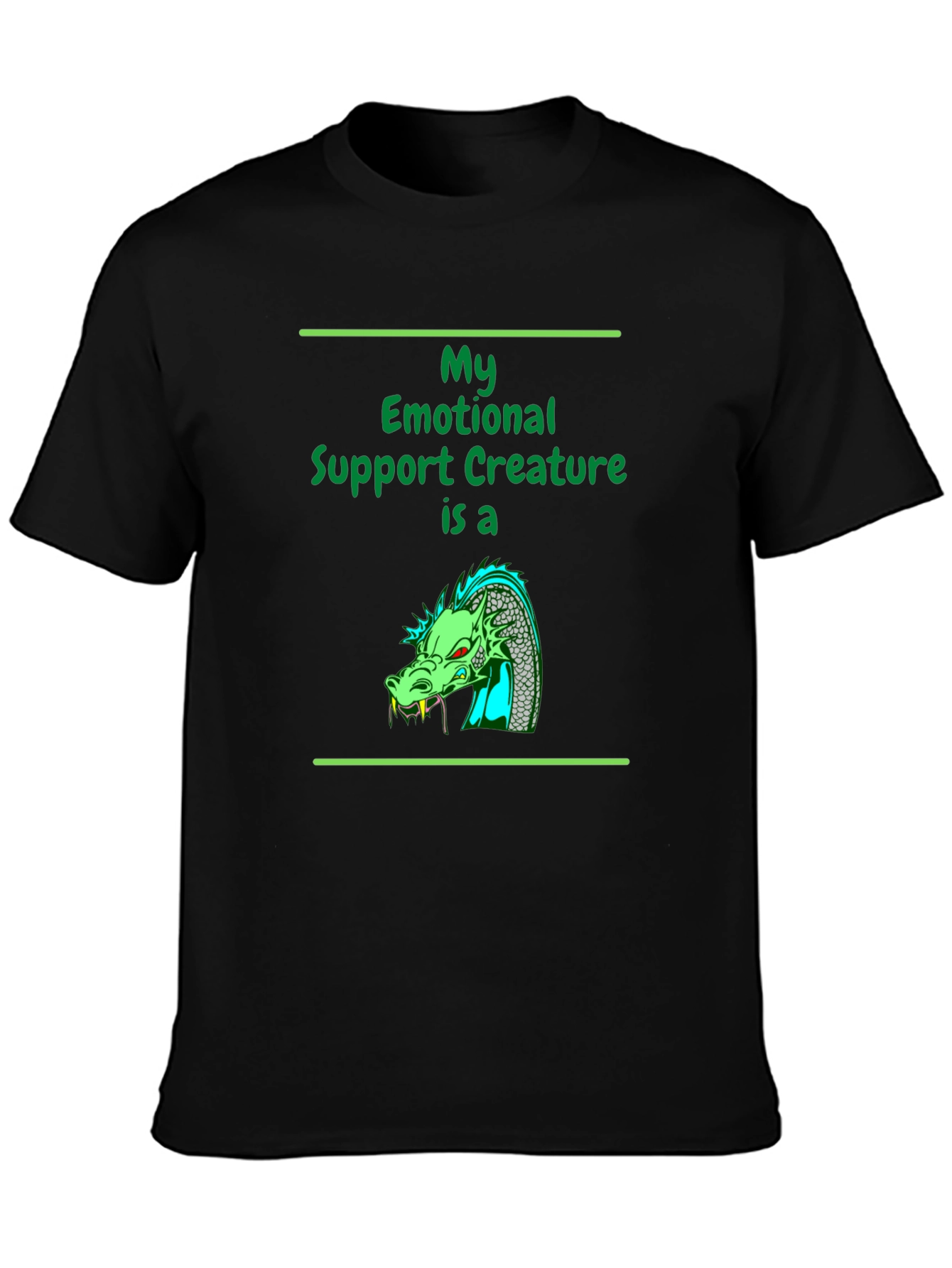 Emotional Support Dragon T-Shirt - Quirky Comfort