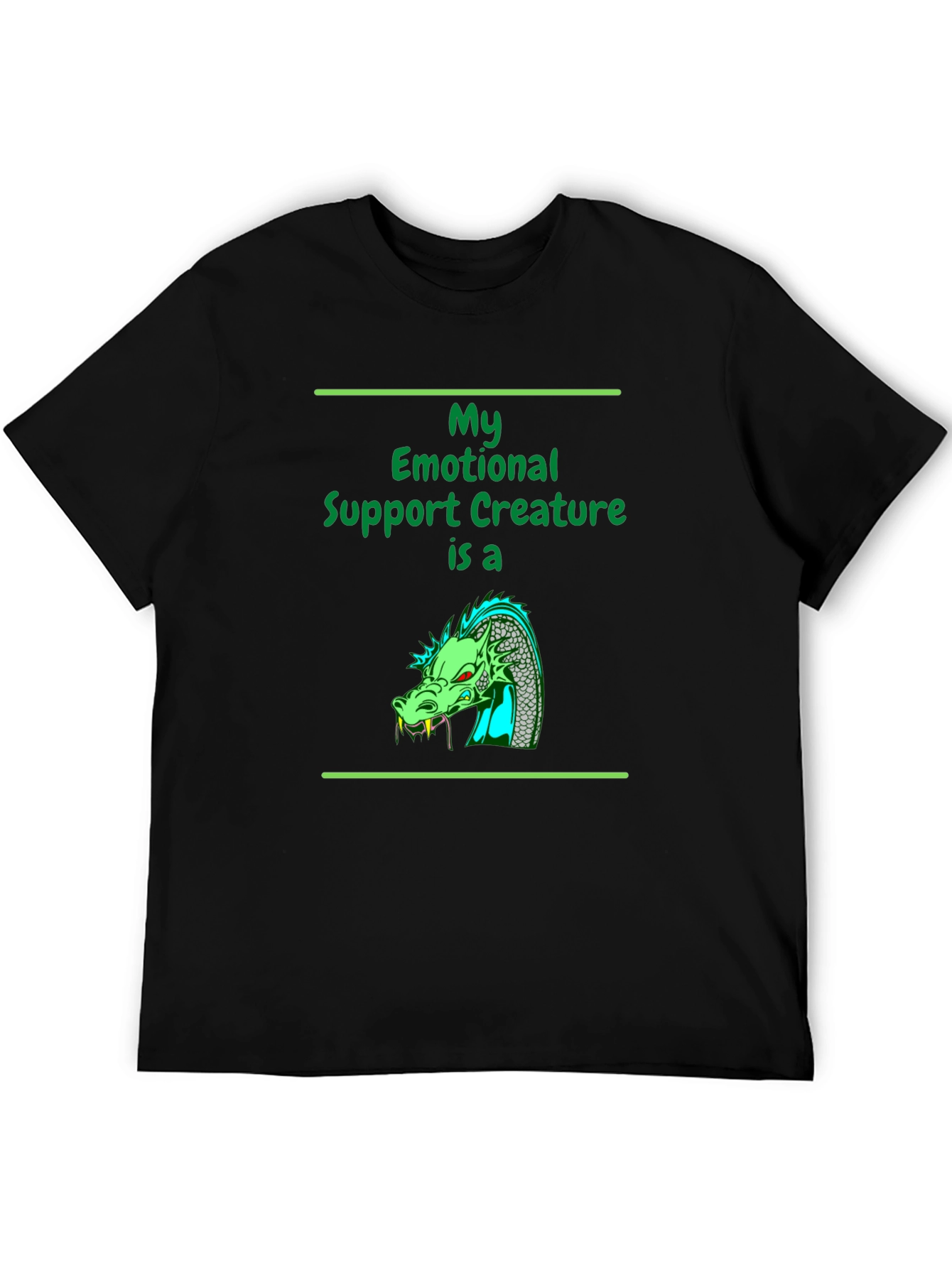 Emotional Support Dragon T-Shirt - Quirky Comfort