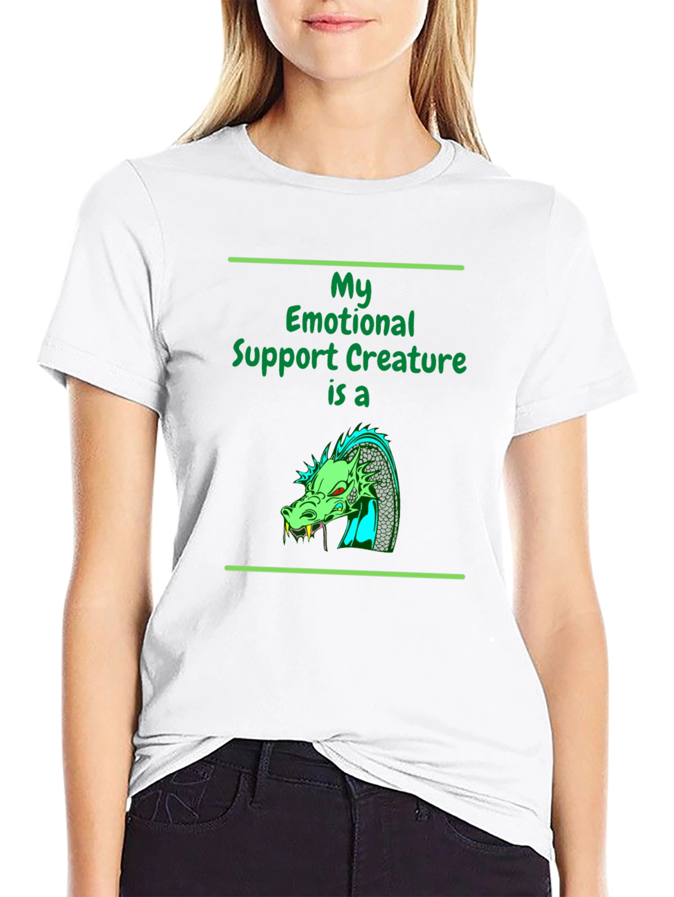 Emotional Support Dragon T-Shirt - Quirky Comfort
