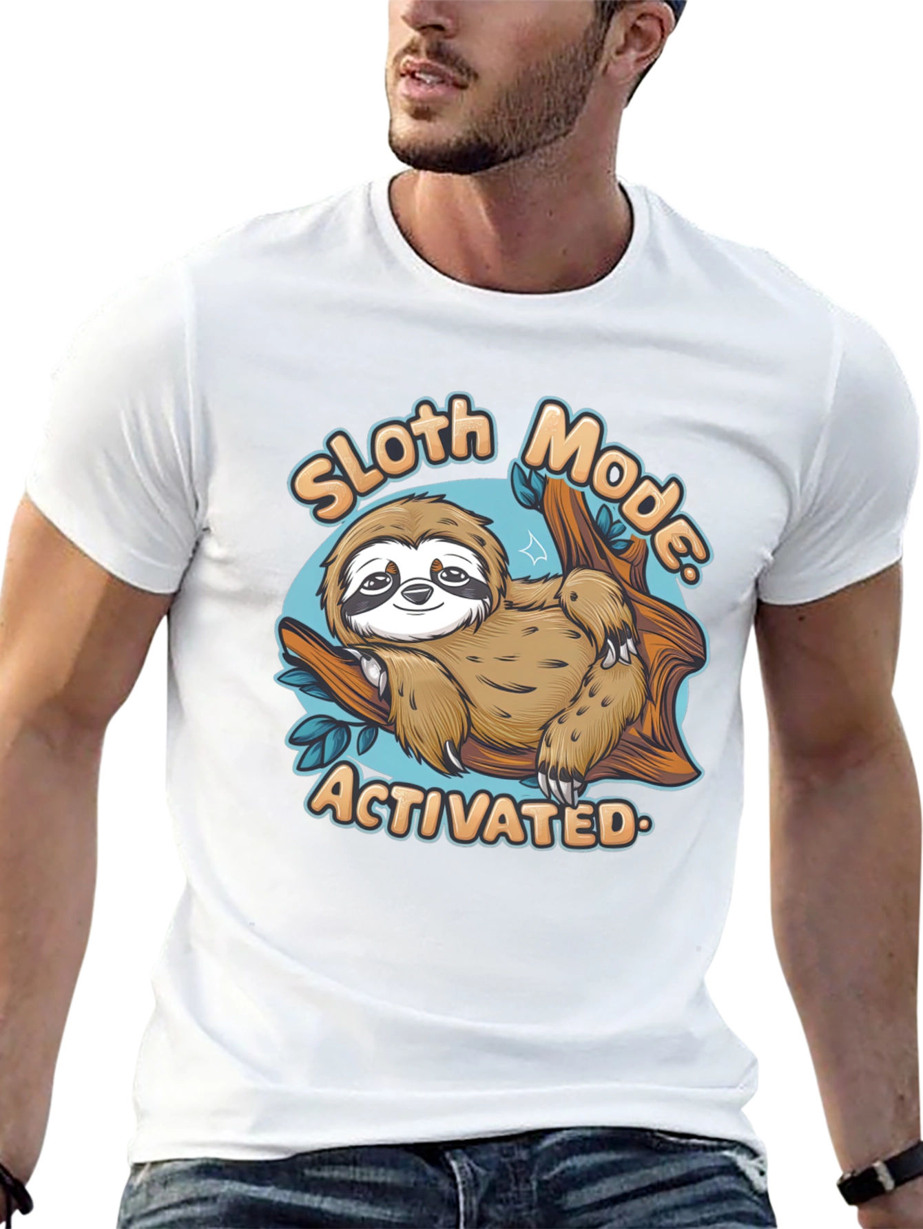 Sloth Mode Activated T-Shirt - Lazy Day Comfort
