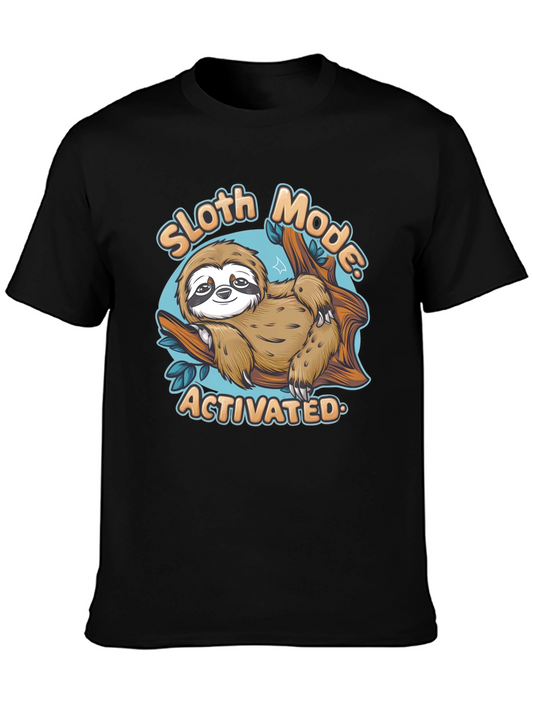 Sloth Mode Activated T-Shirt - Lazy Day Comfort