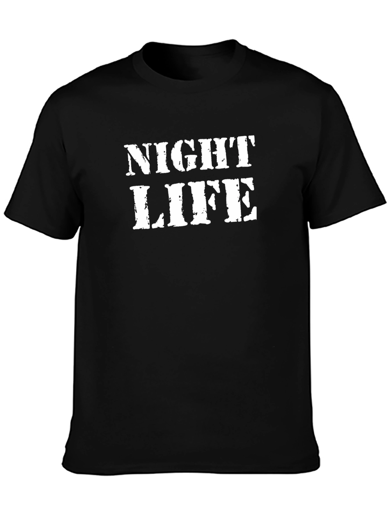 Night Life Black Graphic T-Shirt