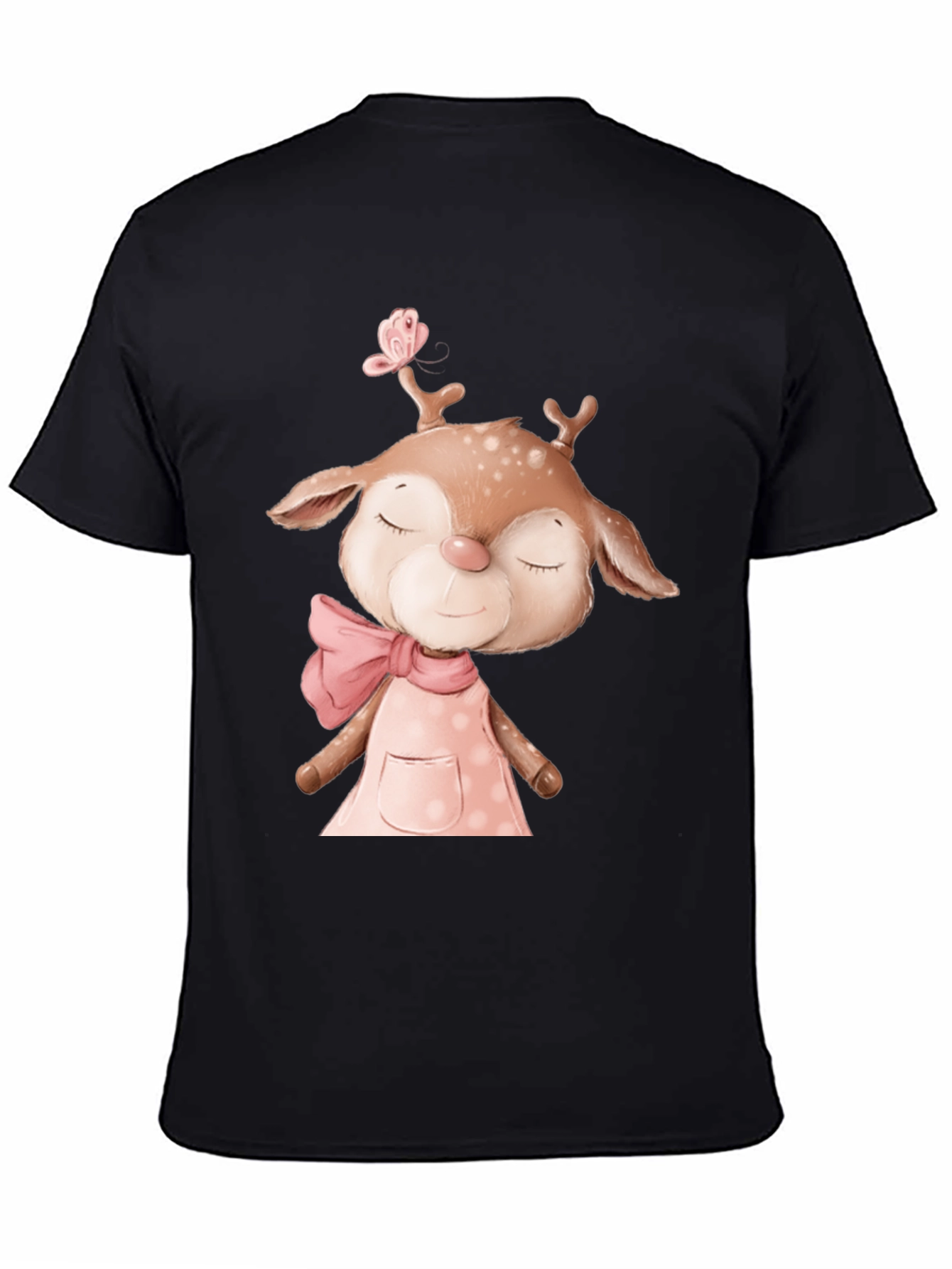 Cute Deer Graphic Tee - Soft Cotton Comfort