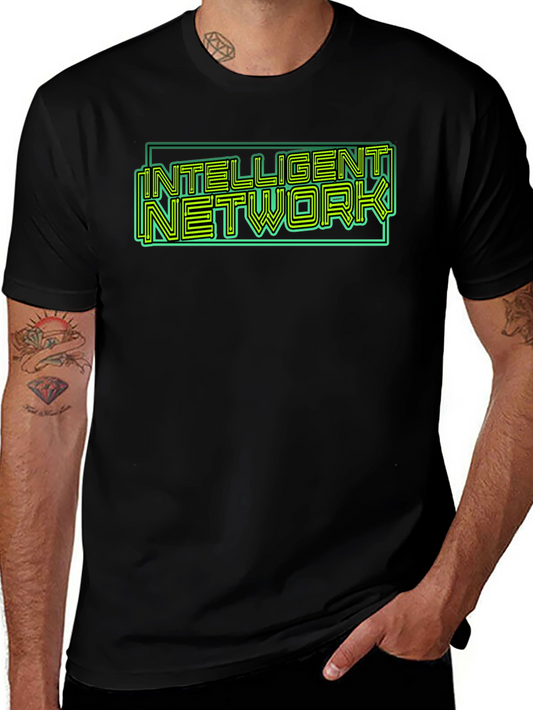 Intelligent Network Graphic T-Shirt - Black