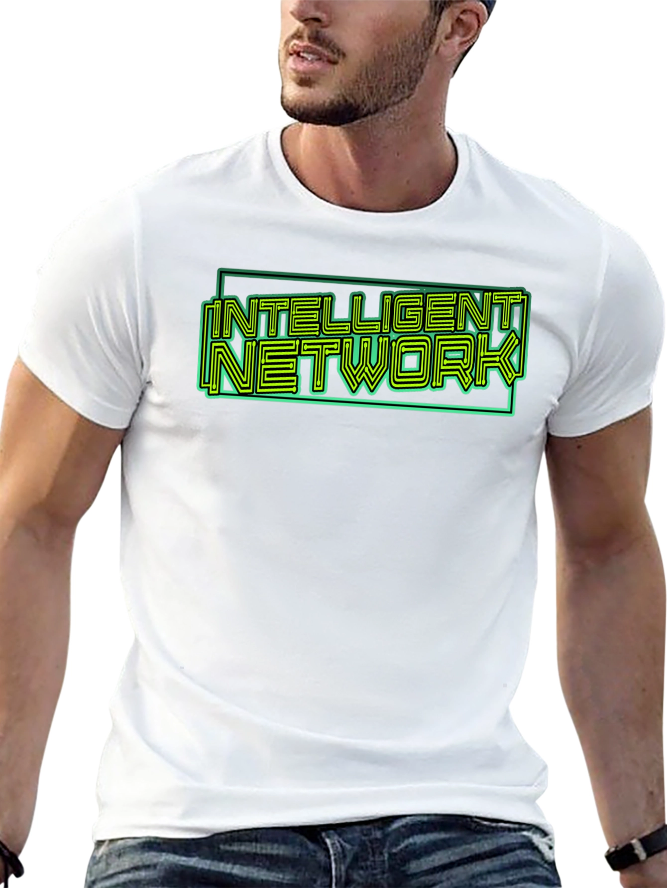Intelligent Network Graphic T-Shirt - Black
