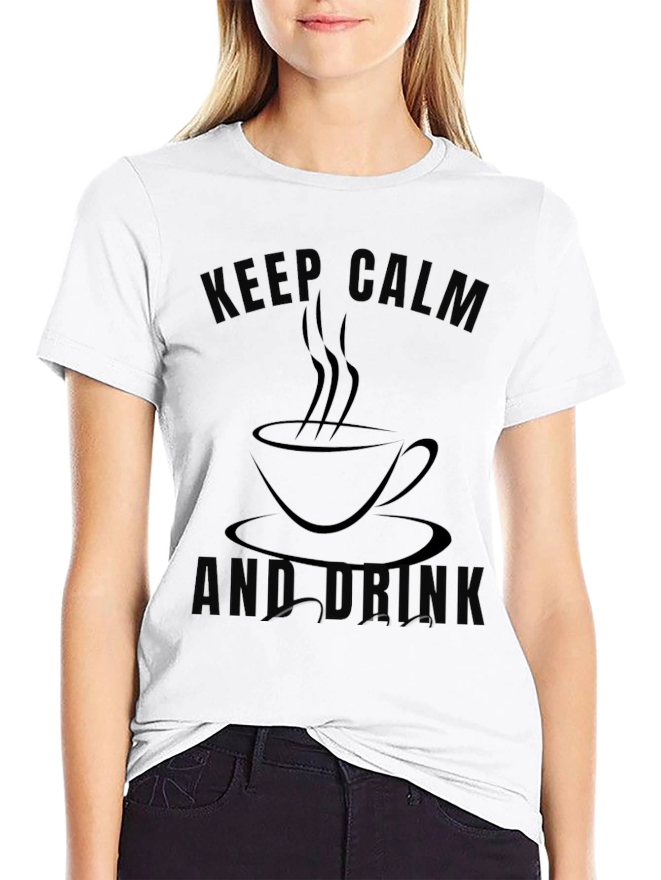 Keep Calm and Drink Black Graphic Tee