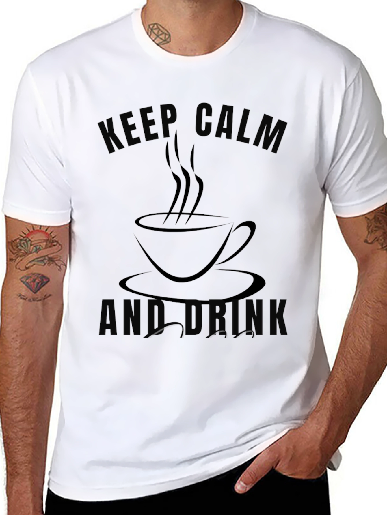 Keep Calm and Drink Black Graphic Tee