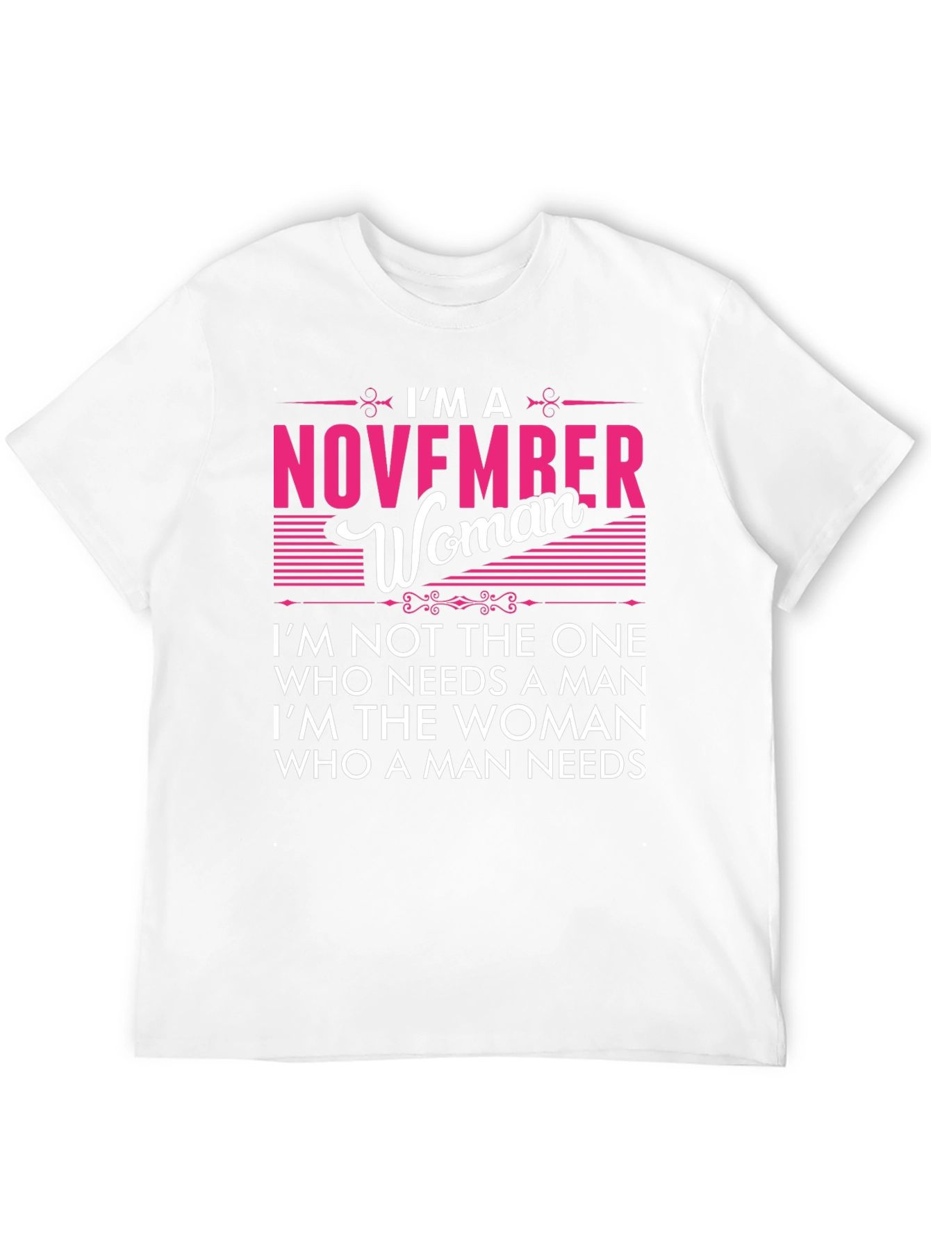 November Woman Graphic Tee - Birthday Gift