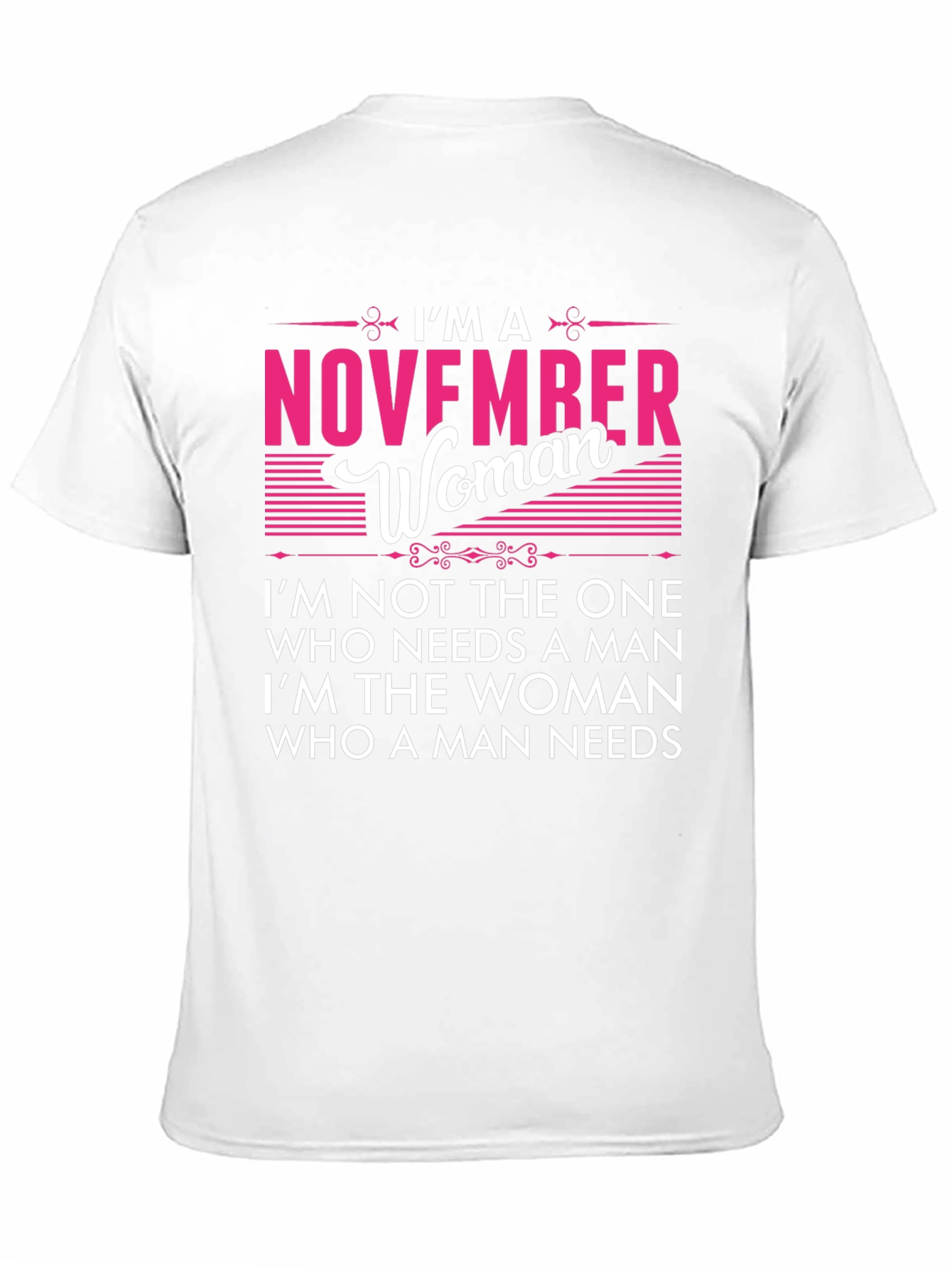 November Woman Graphic Tee - Birthday Gift