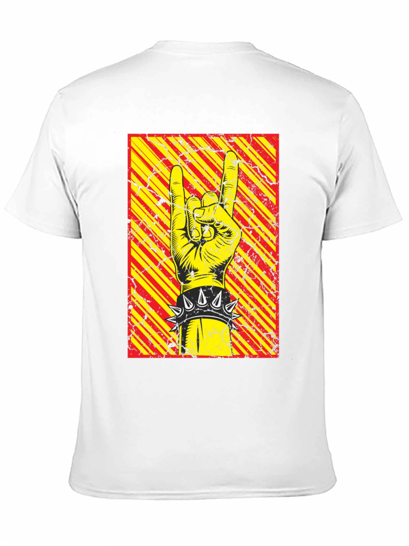 Rock On Graphic Tee - Black Cotton T-Shirt