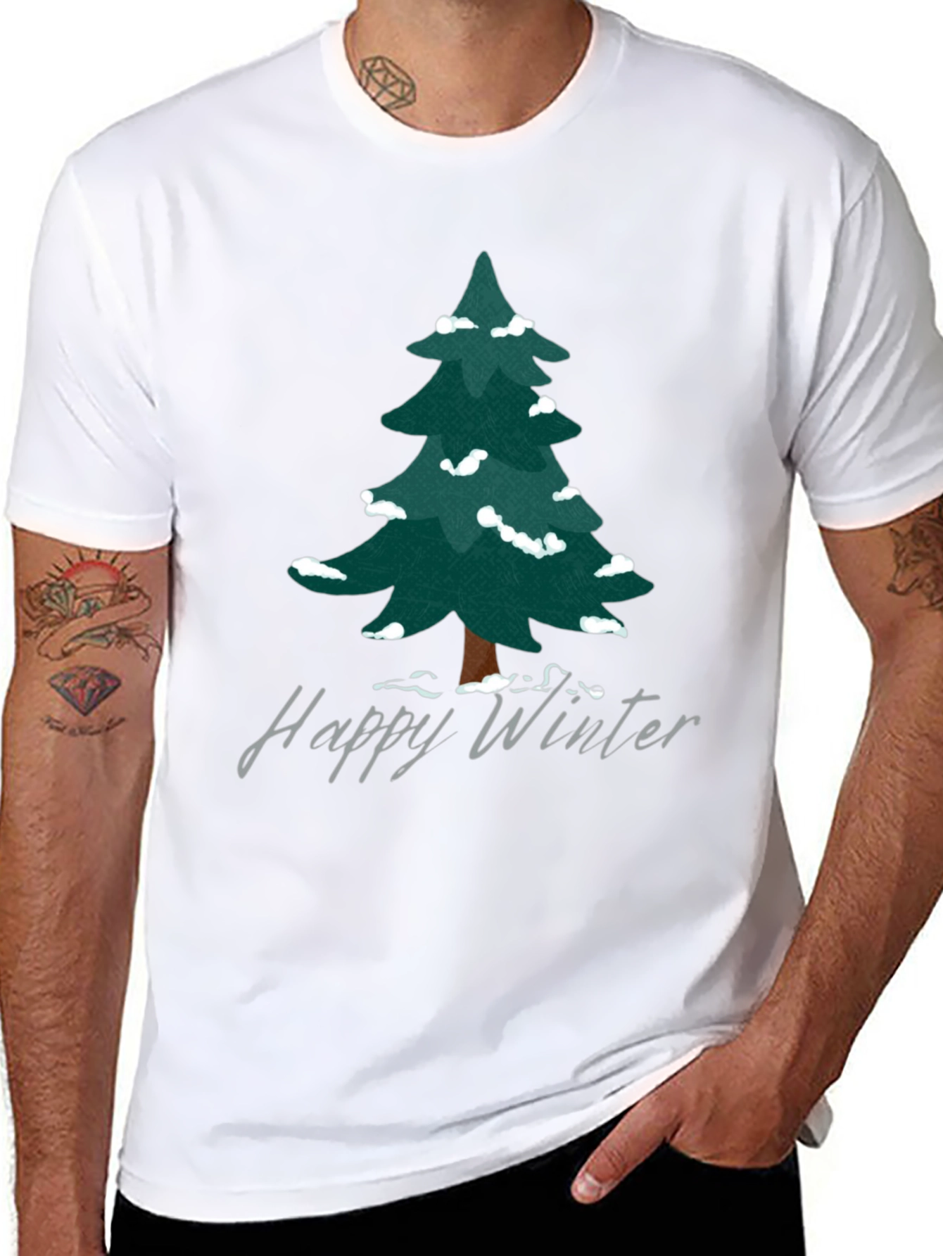 Winter Tree T-Shirt - Holiday Graphic Tee