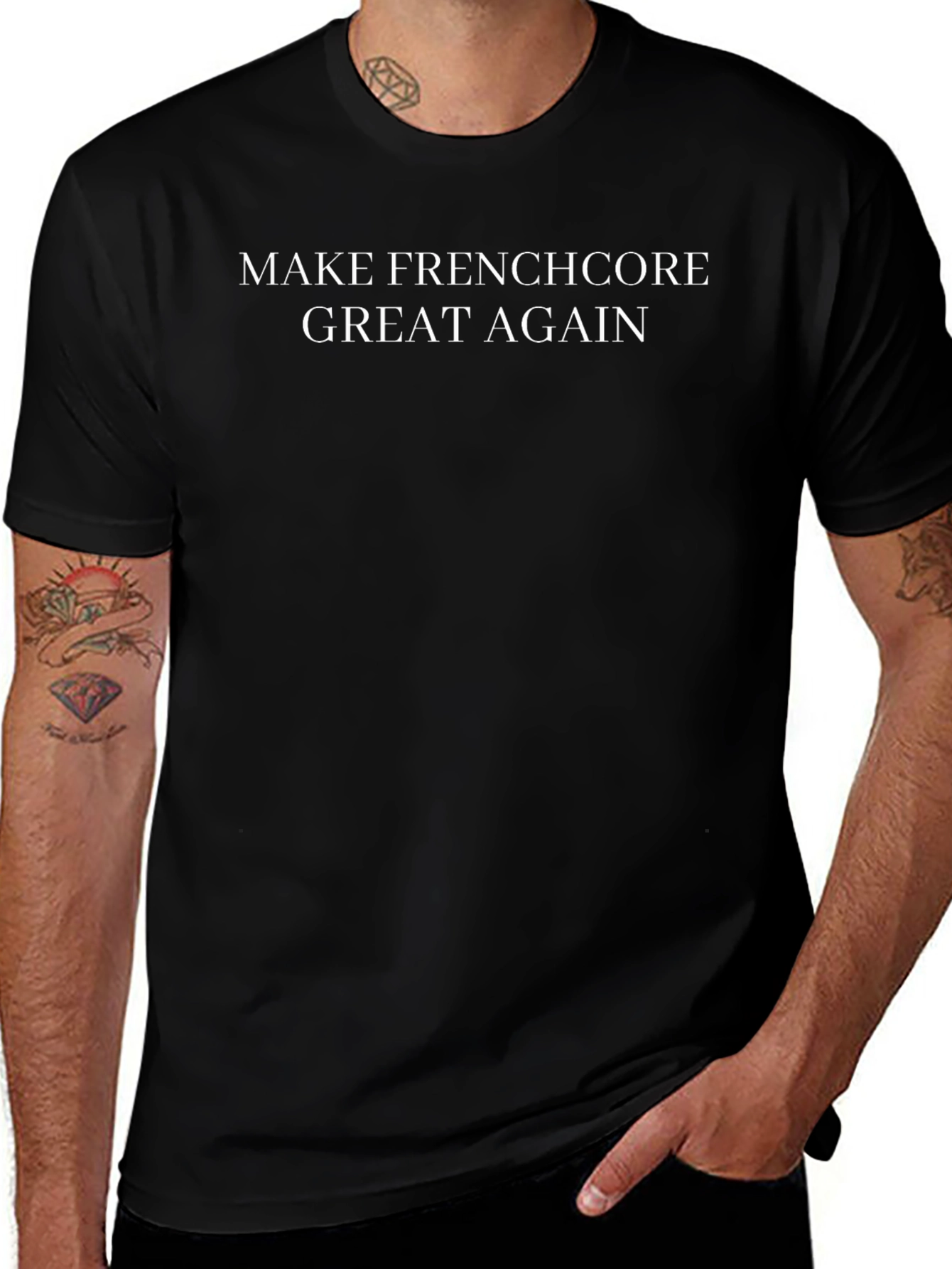 Make Frenchcore Great Again Black Tee